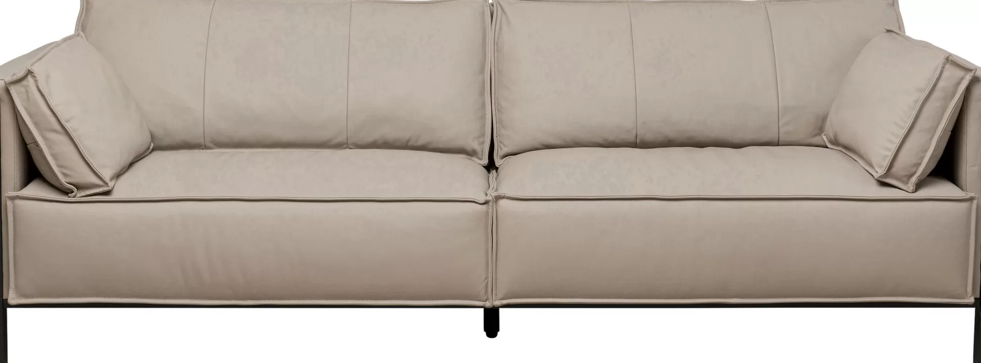 Clearance Bank 3-Seater Victor Leather Grey 233Cm Bankstellen