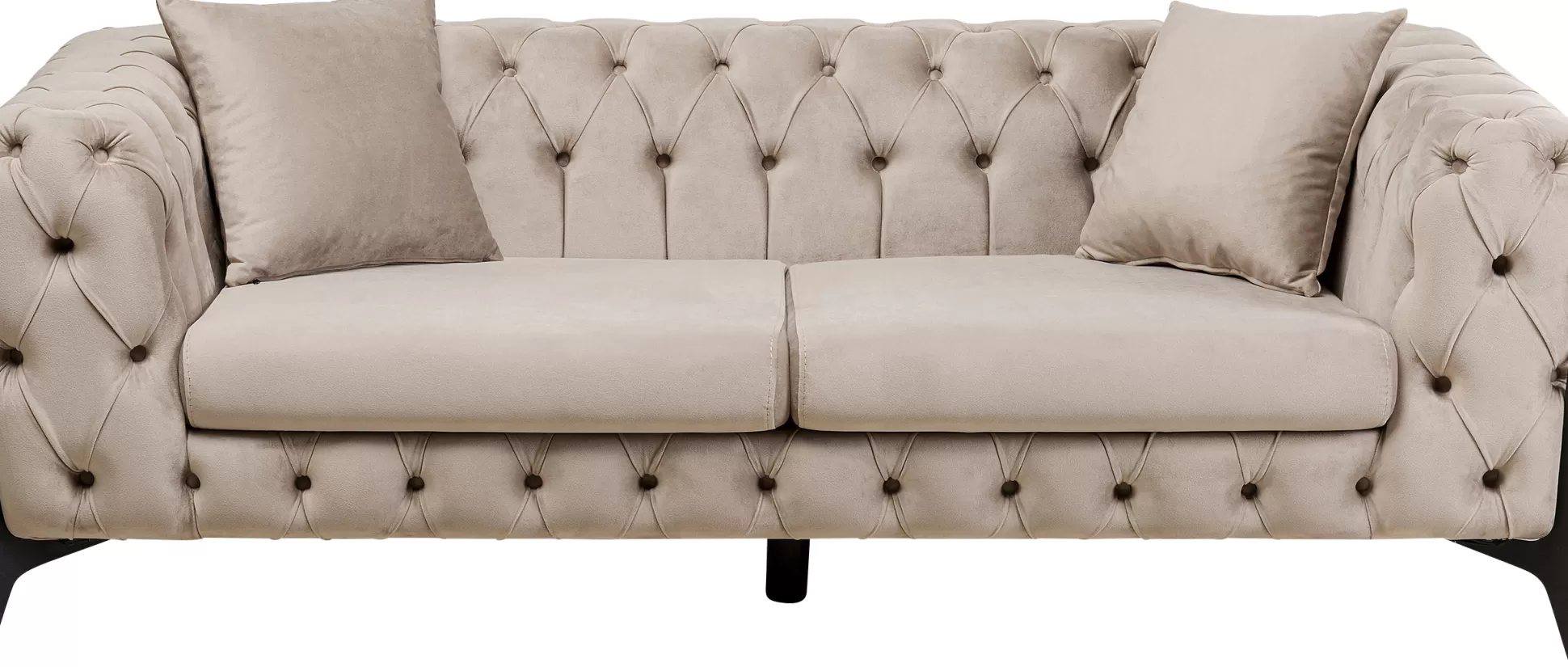 Online Bank Bellissima 2-Seater Velvet Beige 200Cm Bankstellen