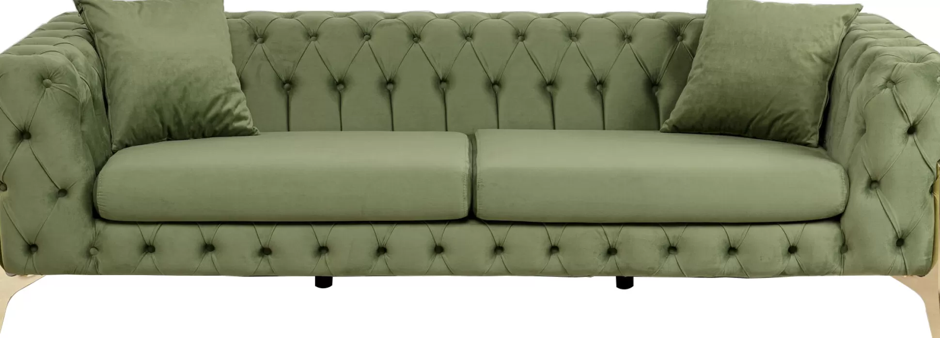 Discount Bank Bellissima 3-Zits Green 240Cm Bankstellen