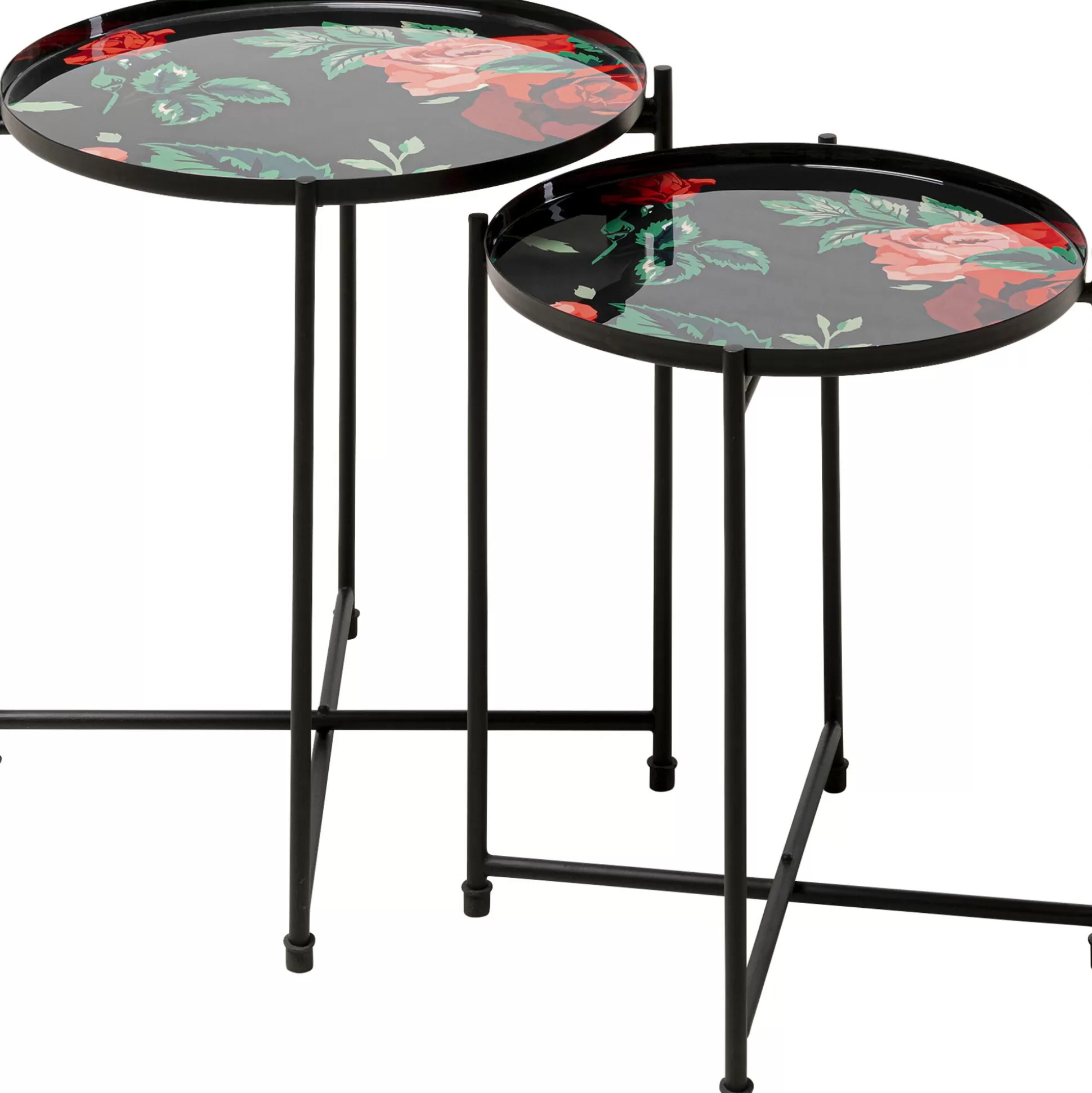 Cheap Bijzettafel Flowers Garden Round (Set Van 2) Salontafels