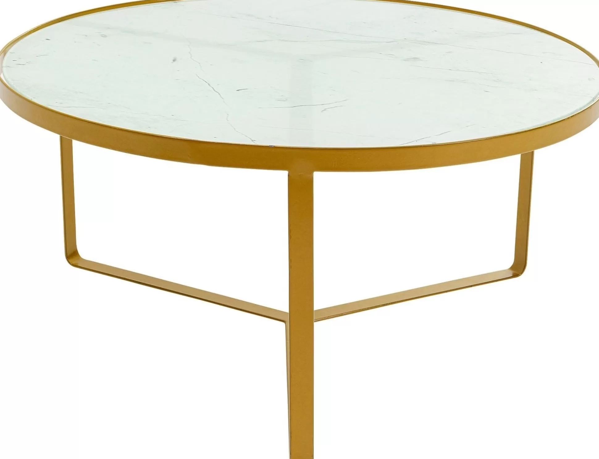 Flash Sale Bijzettafel Marmer Goud O55 Salontafels