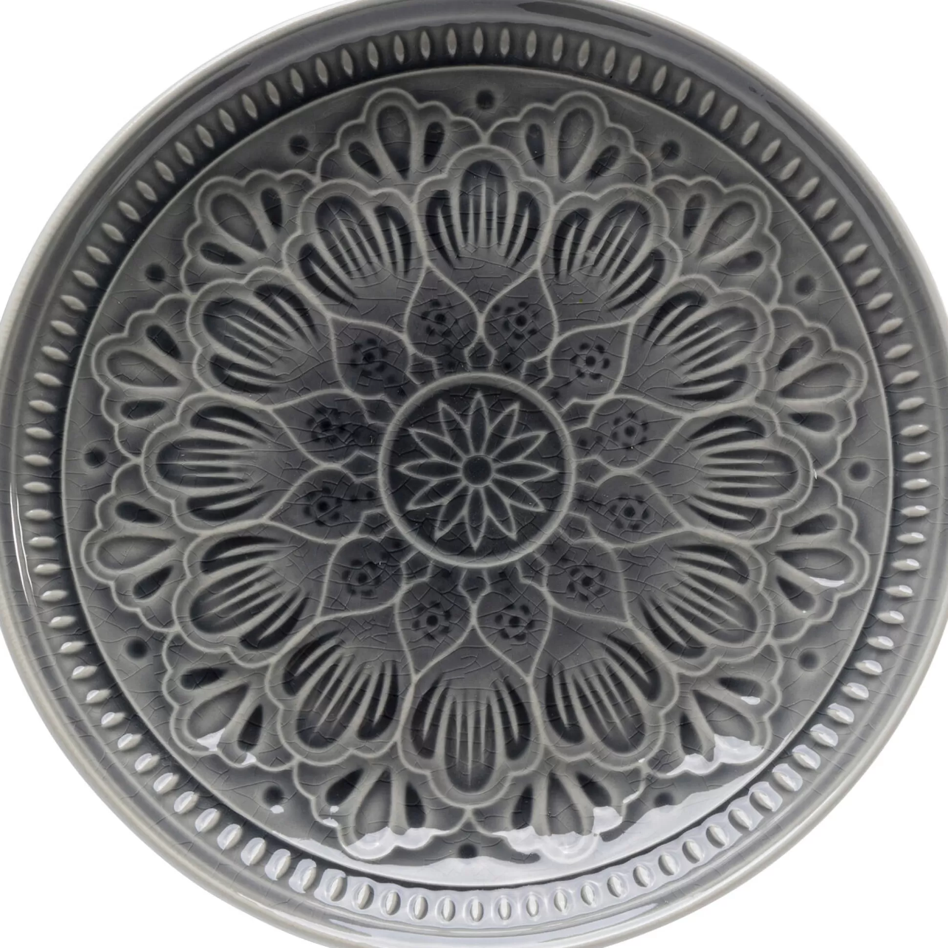 Hot Bord Sicilia Mandala Grijs O21Cm Borden