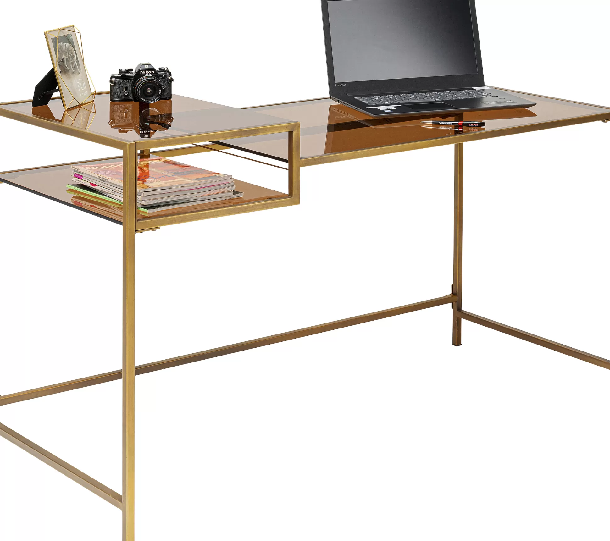 Shop Bureau Loft Gold 134X60Cm Bureaus