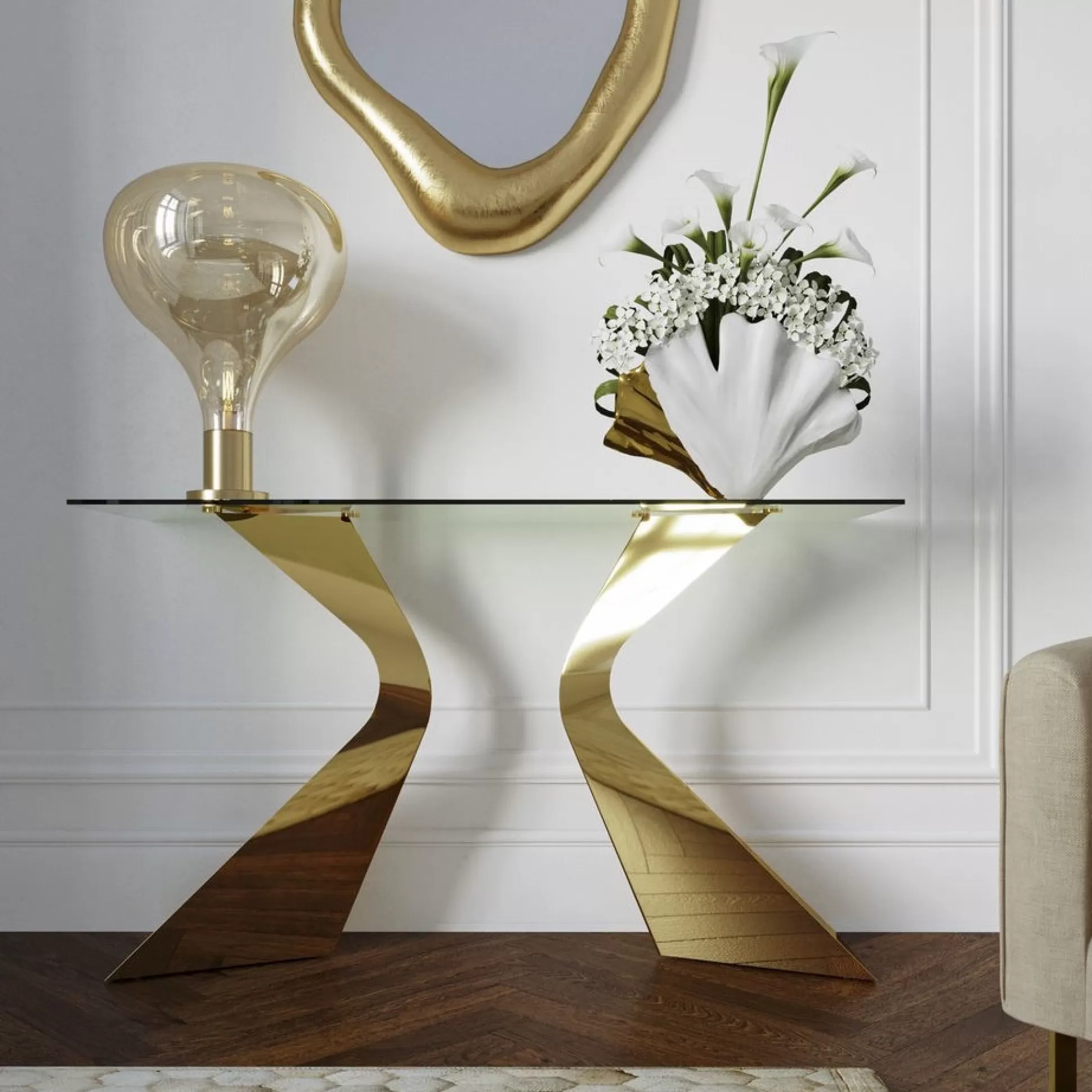 Cheap Console Gloria Goud Sidetables