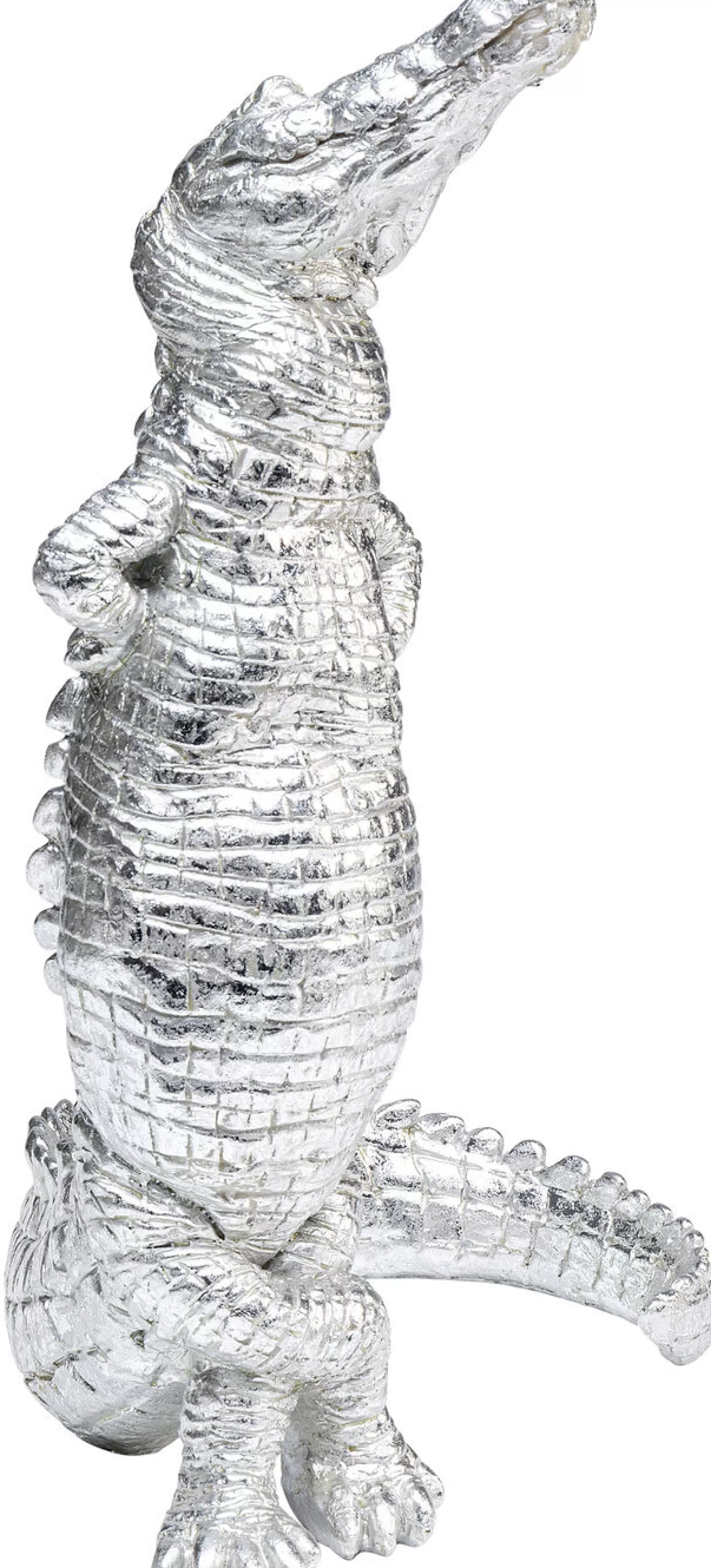 Flash Sale Decofiguur Alligator Silver 39Cm Decoratieve Beelden