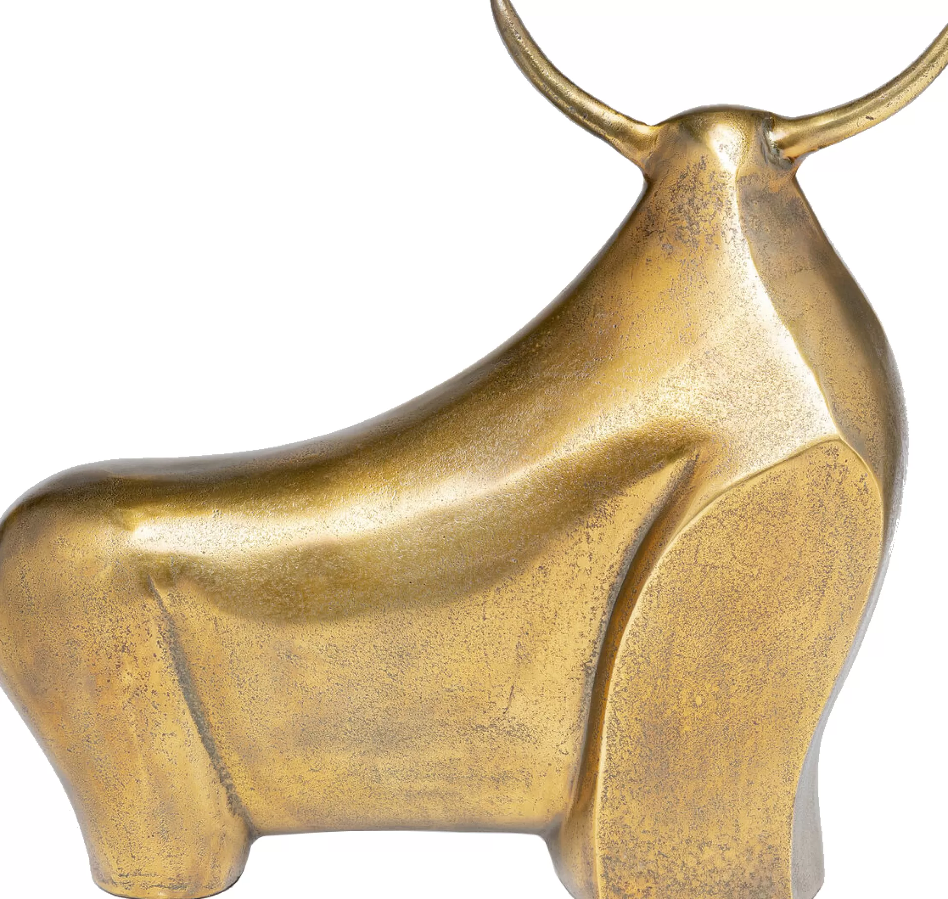 Store Decofiguur Art Bull Brass 51Cm Decoratieve Beelden