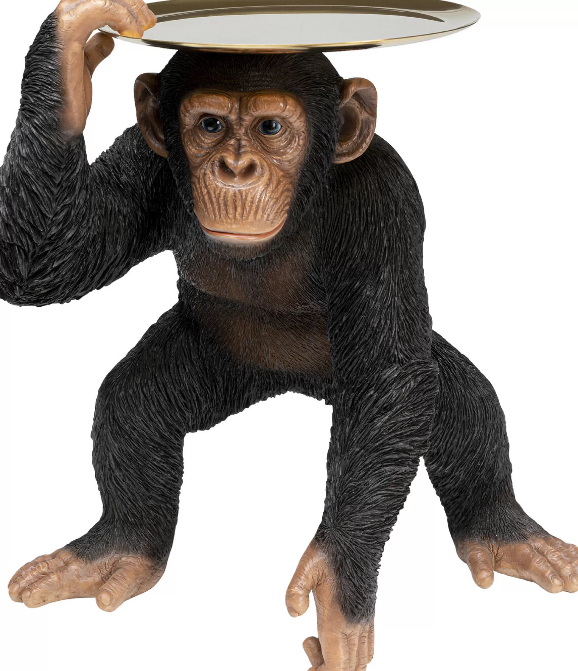 New Decofiguur Butler Playing Chimp Black 52Cm Decoratieve Beelden