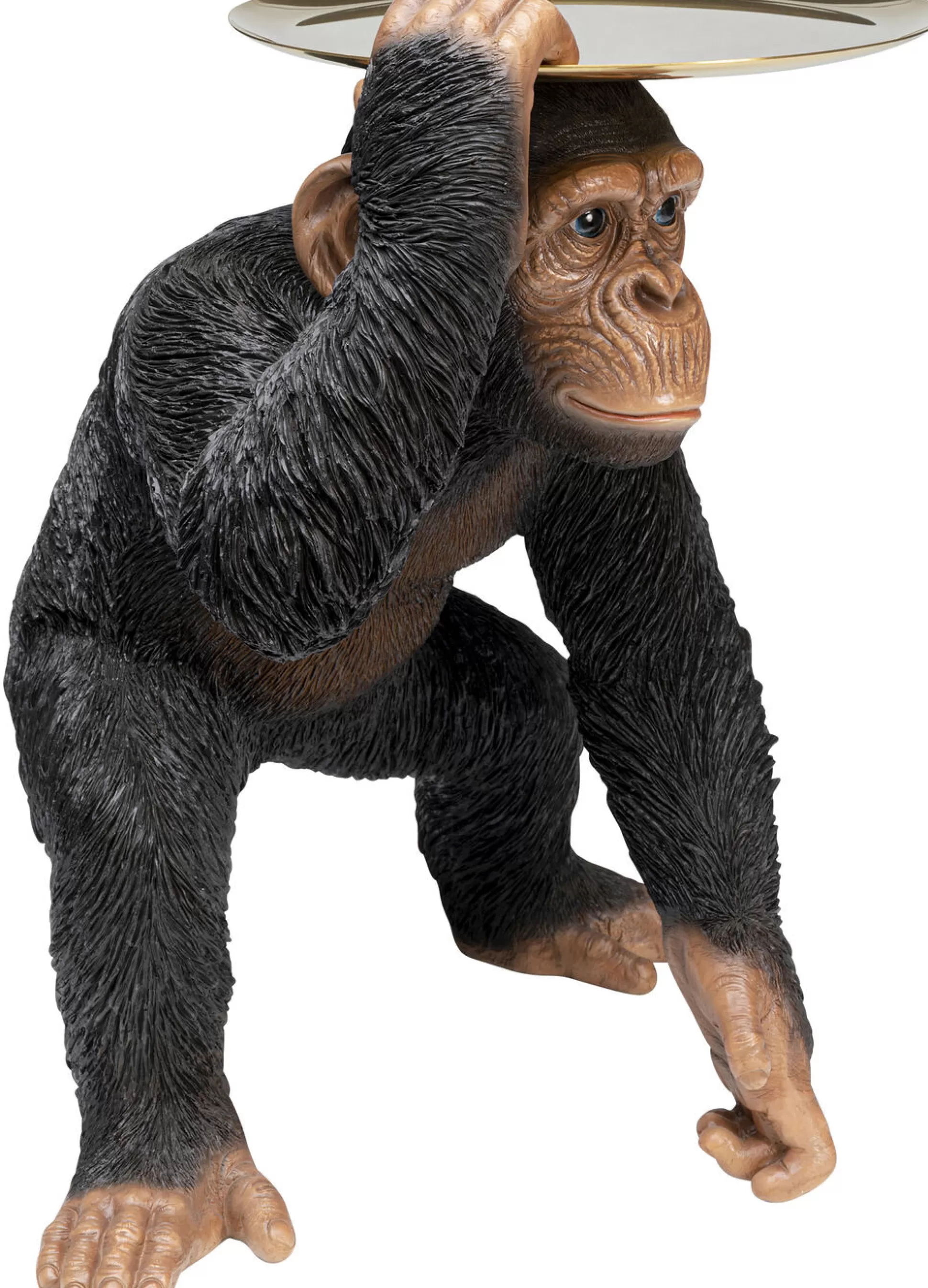 New Decofiguur Butler Playing Chimp Black 52Cm Decoratieve Beelden