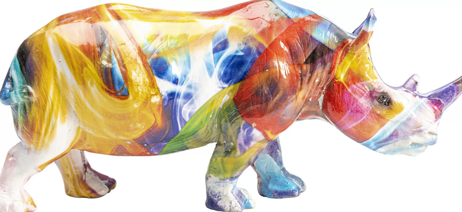 Cheap Decofiguur Colored Rhino Decoratieve Beelden