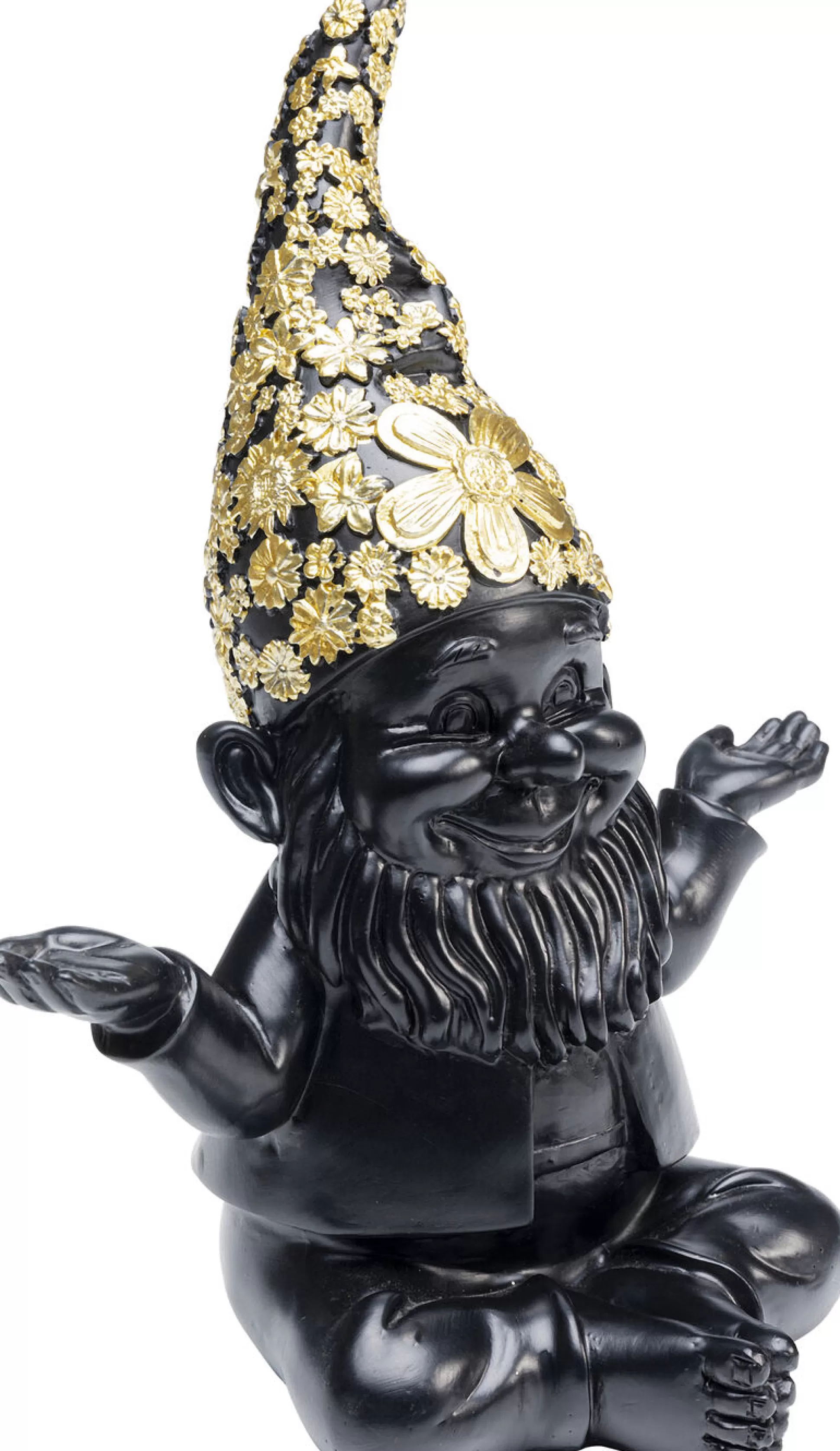 Shop Decofiguur Dwerg Meditatie Zwart Goud 19Cm Decoratieve Beelden