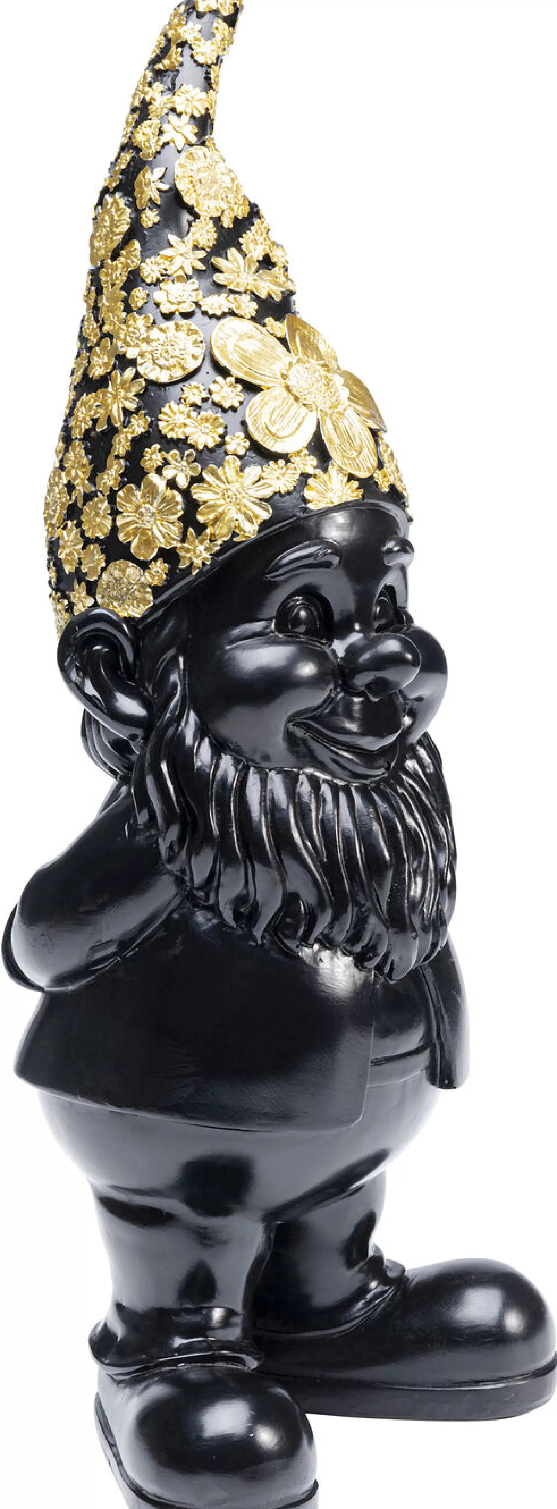 Best Sale Decofiguur Dwerg Staand Zwart Goud 30Cm Decoratieve Beelden