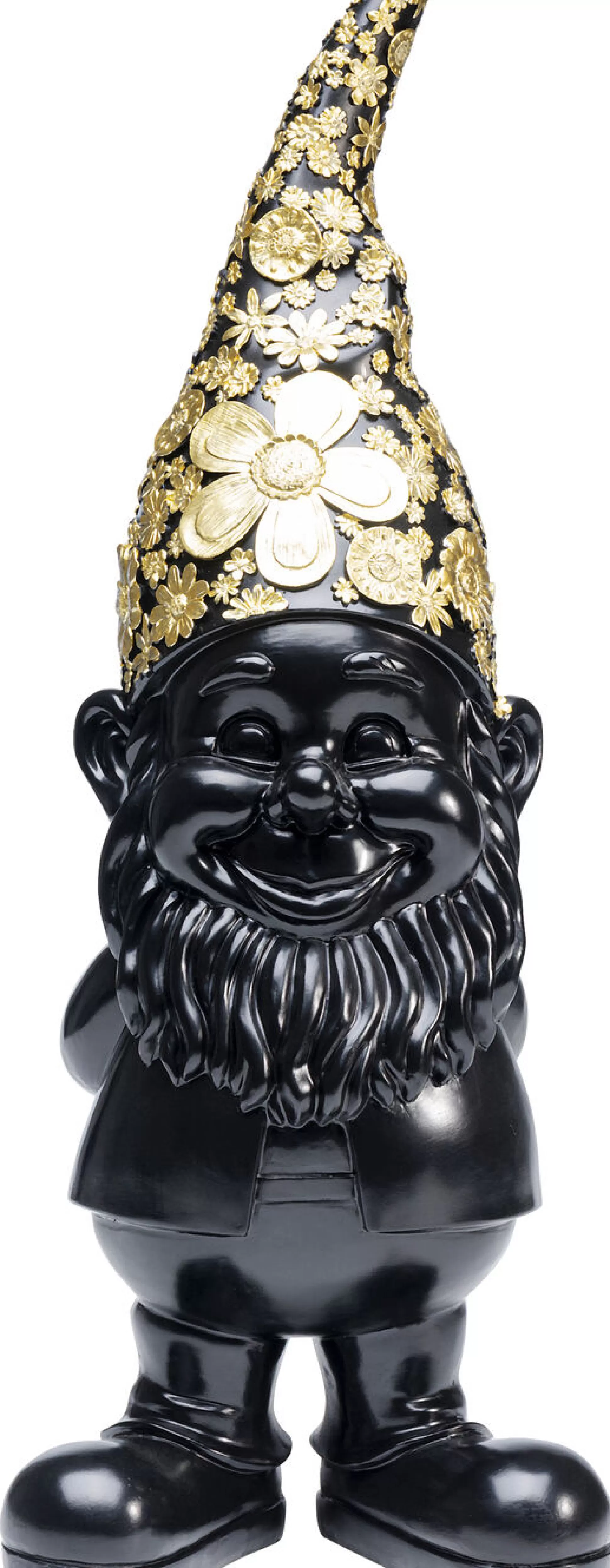 Sale Decofiguur Dwerg Staand Zwart Goud 61Cm Decoratieve Beelden