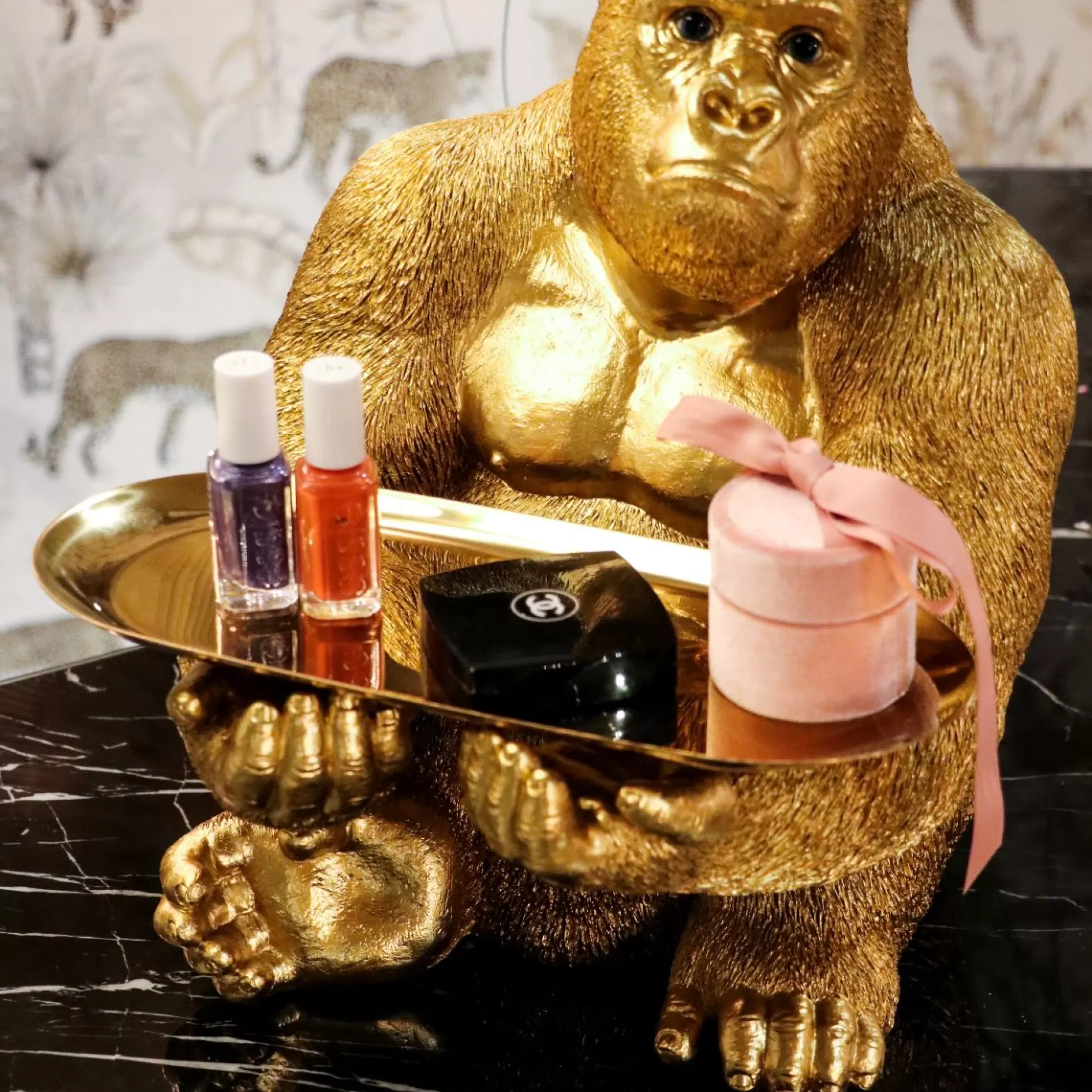 Shop Decofiguur Gorilla Butler Decoratieve Beelden