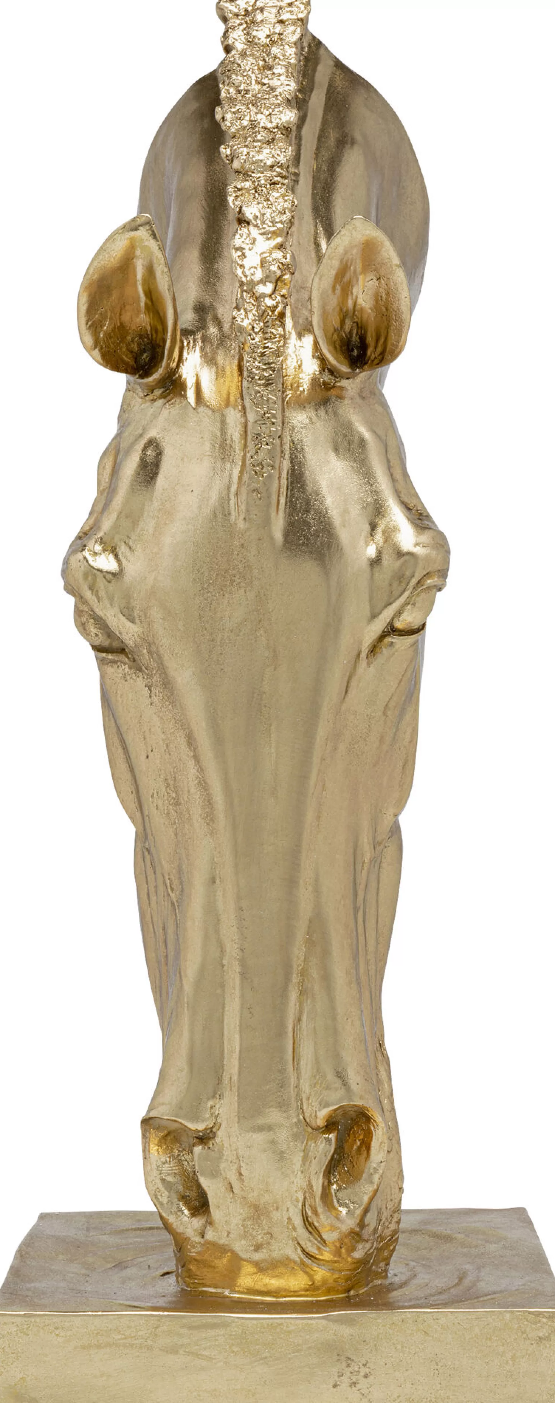 Hot Decofiguur Horse Face Gold 72Cm Decoratieve Beelden