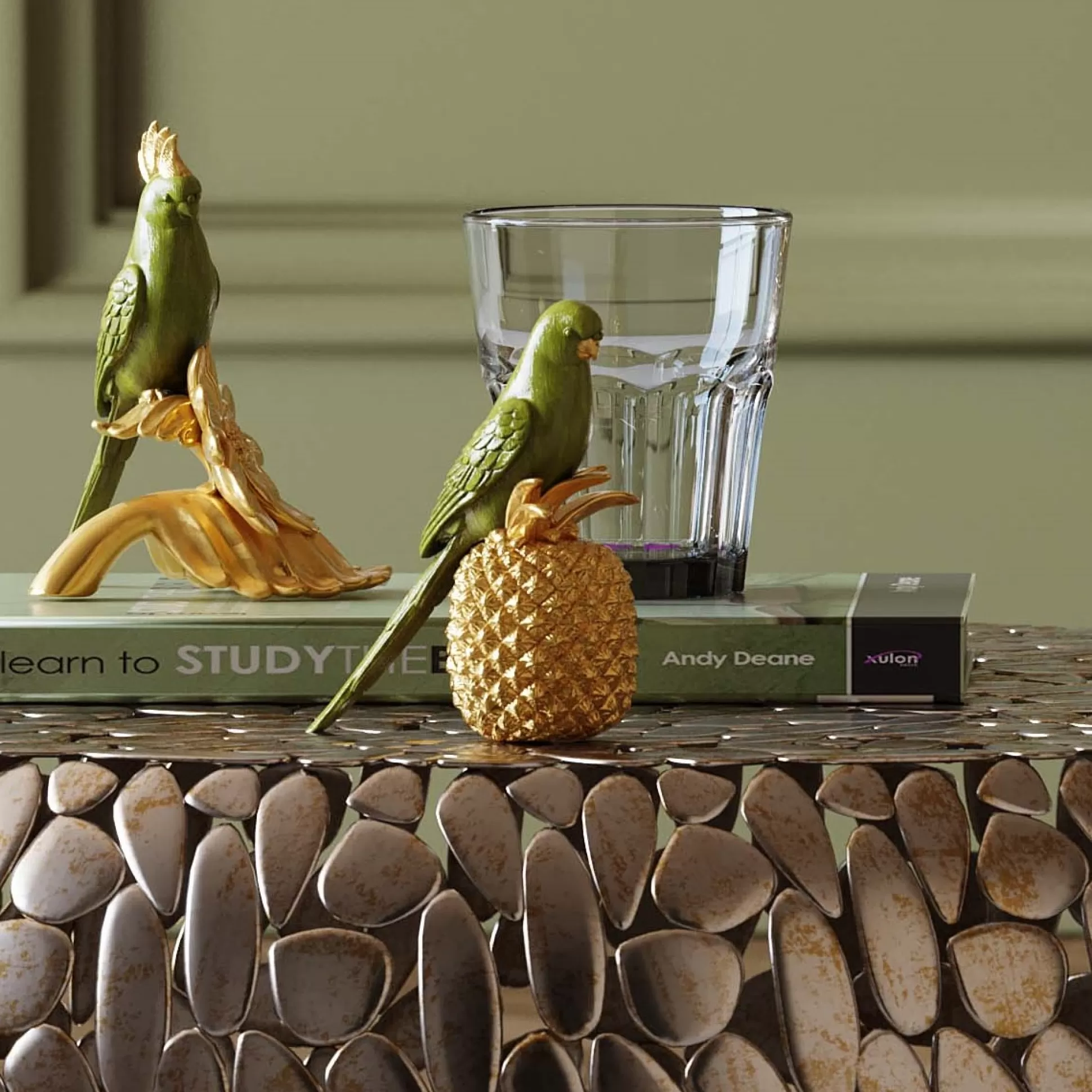 Shop Decofiguur Pineapple Parrot Decoratieve Beelden