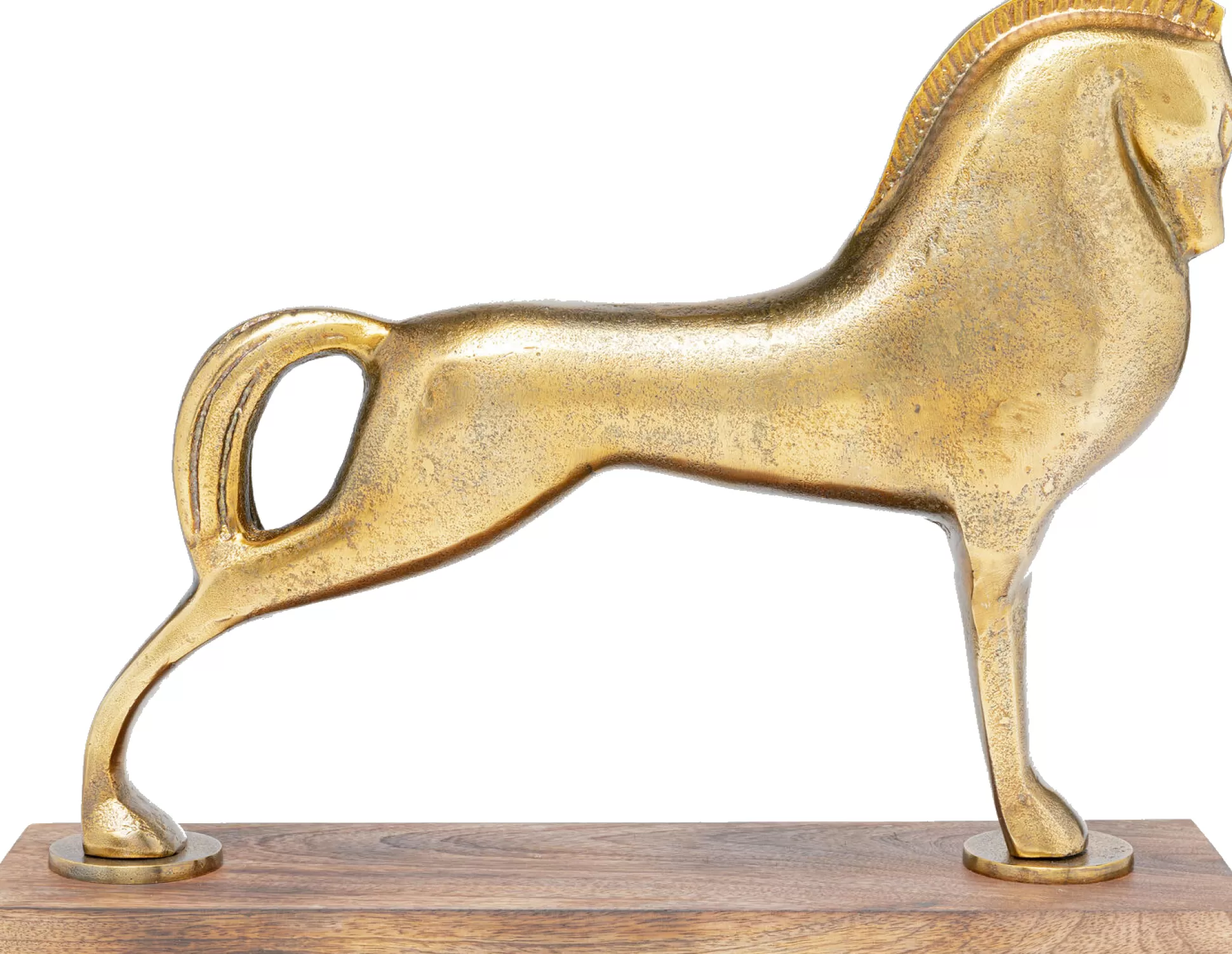 Hot Decofiguur Proud Horse Brass 31Cm Decoratieve Beelden