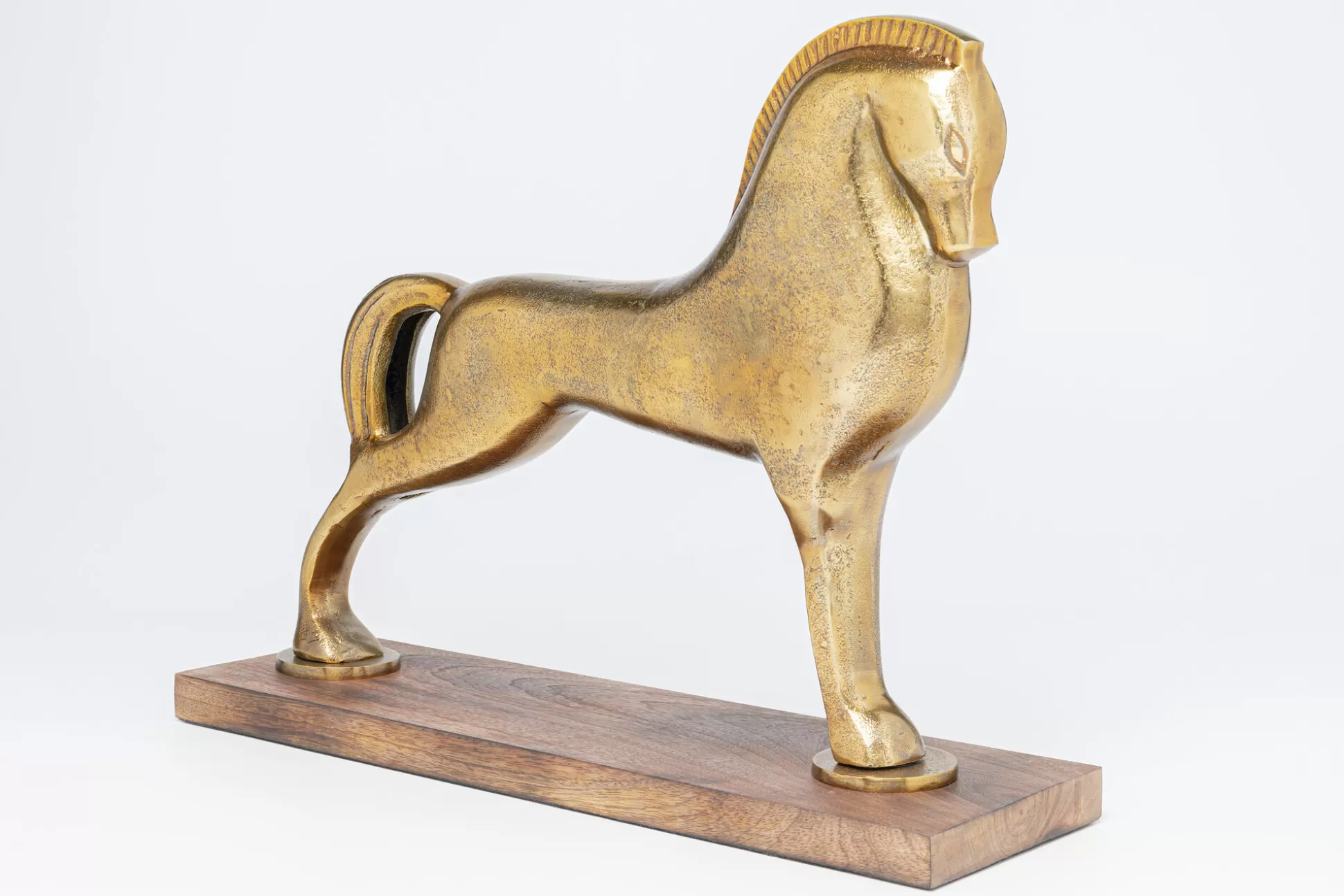 Hot Decofiguur Proud Horse Brass 31Cm Decoratieve Beelden