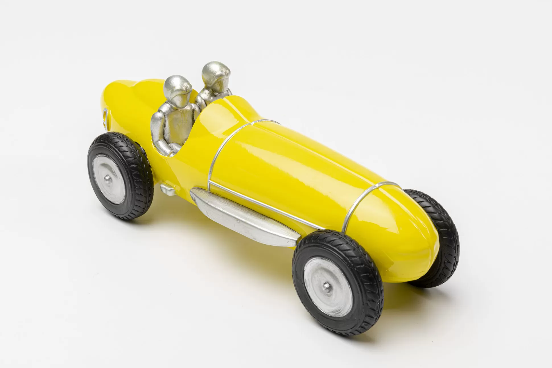 Store Decofiguur Racing Car Yellow 9Cm Decoratieve Beelden