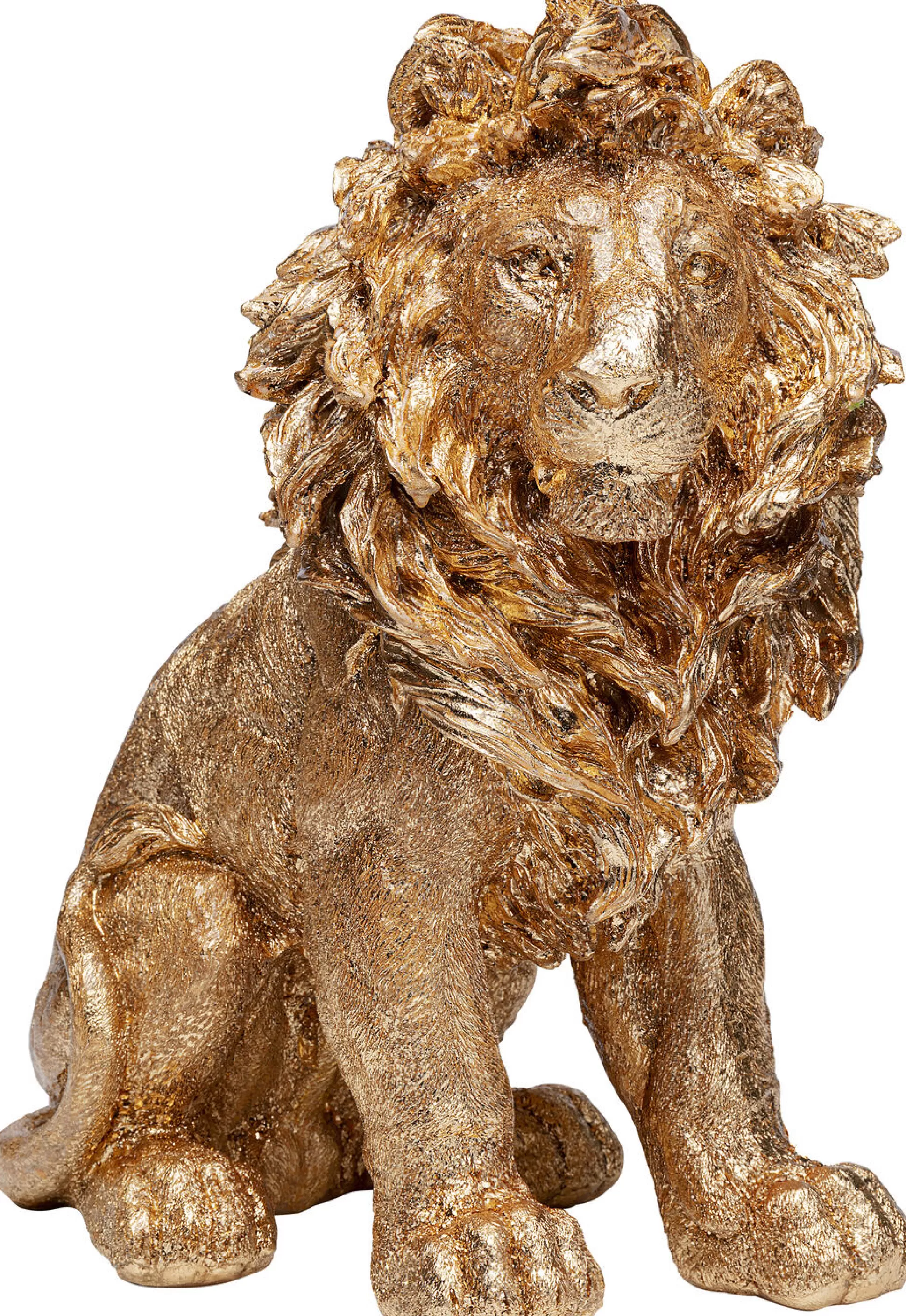 Shop Decofiguur Sitting Lion Goud 42Cm Decoratieve Beelden