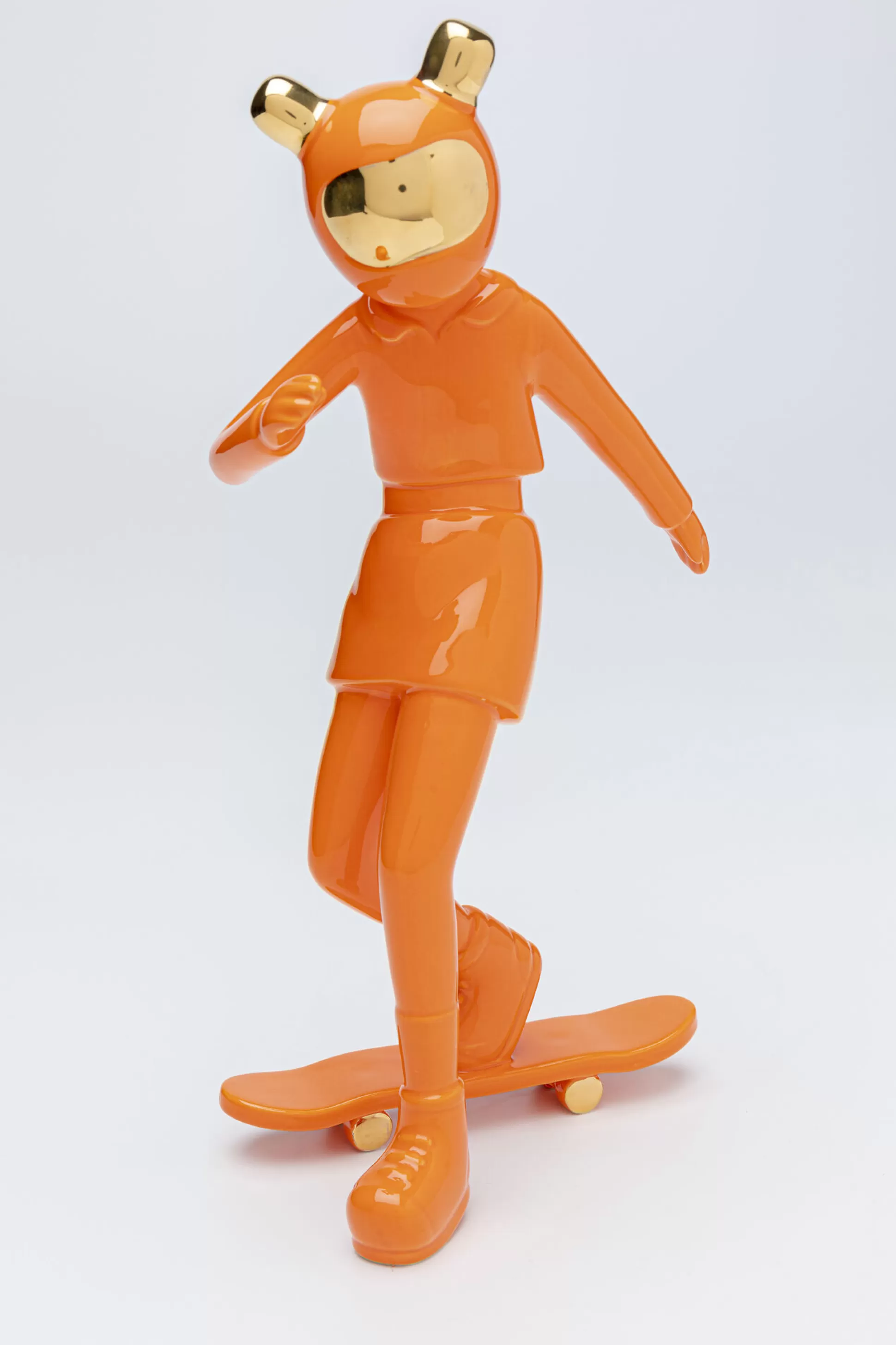 Flash Sale Decofiguur Skating Astronaut Orange 33Cm Decoratieve Beelden