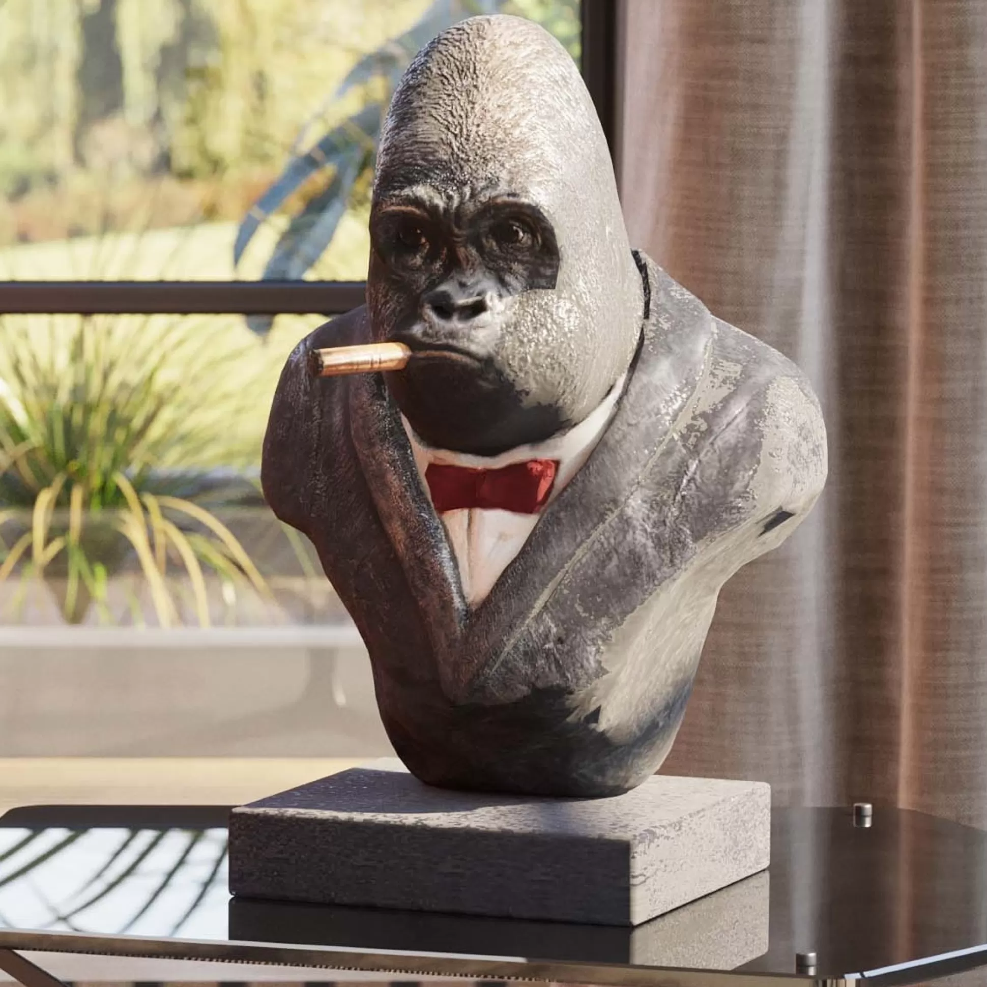 Sale Decofiguur Smoking Gorilla Decoratieve Beelden