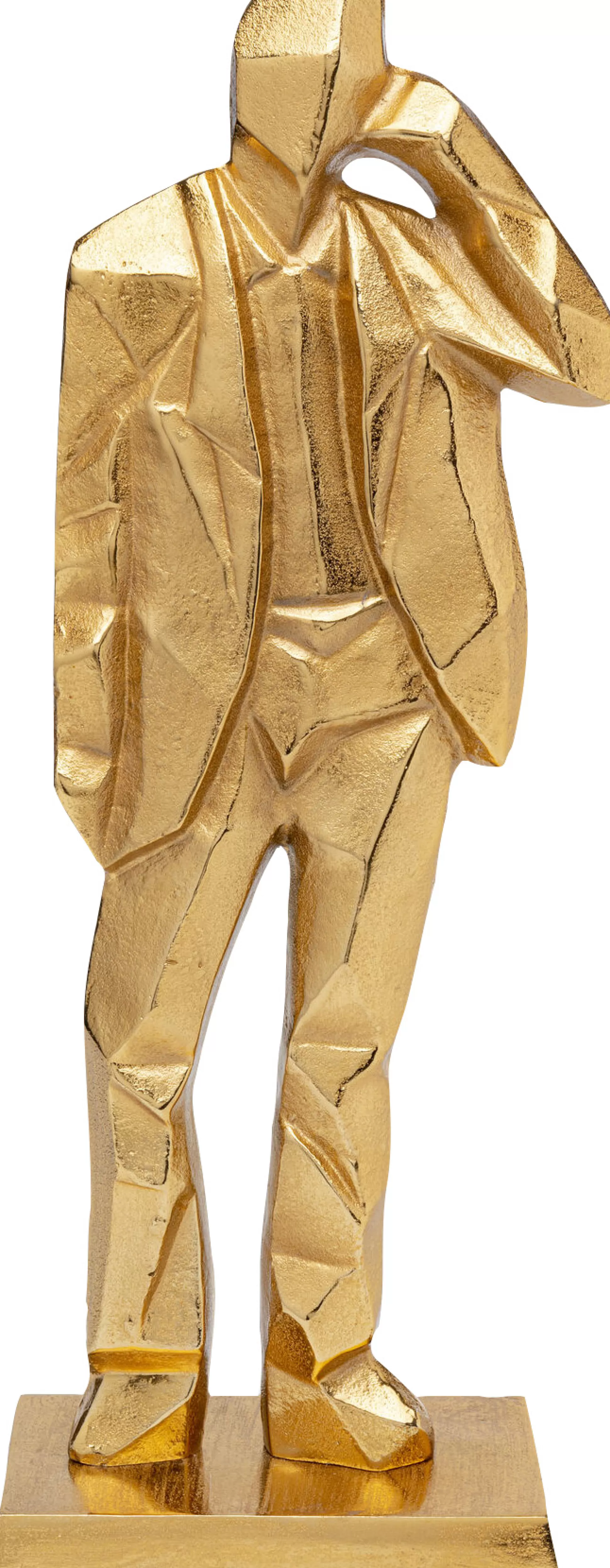 Hot Decofiguur Standing Man Gold 62Cm Decoratieve Beelden