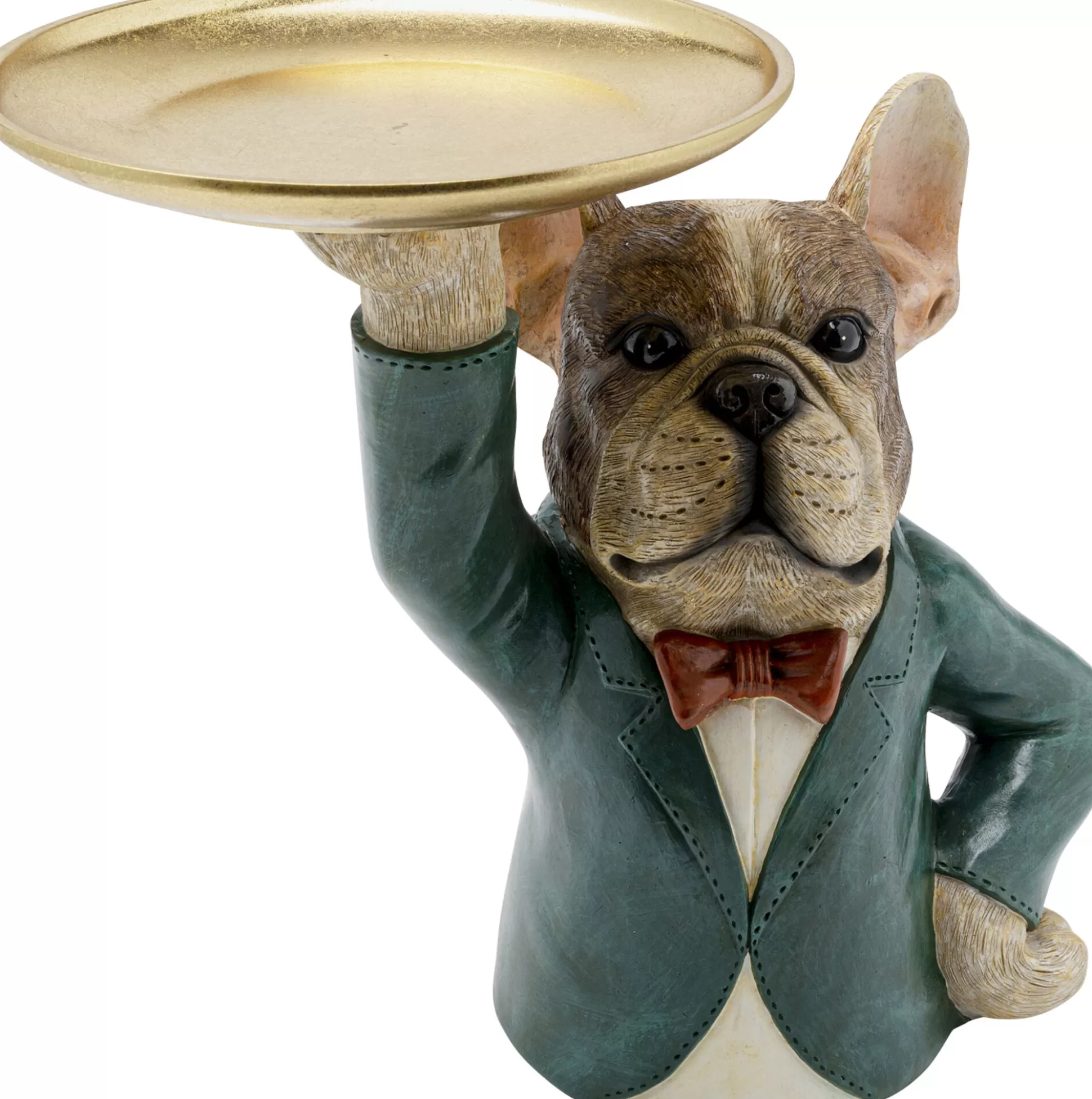 New Decofiguur Waiter Dog 33Cm Decoratieve Beelden