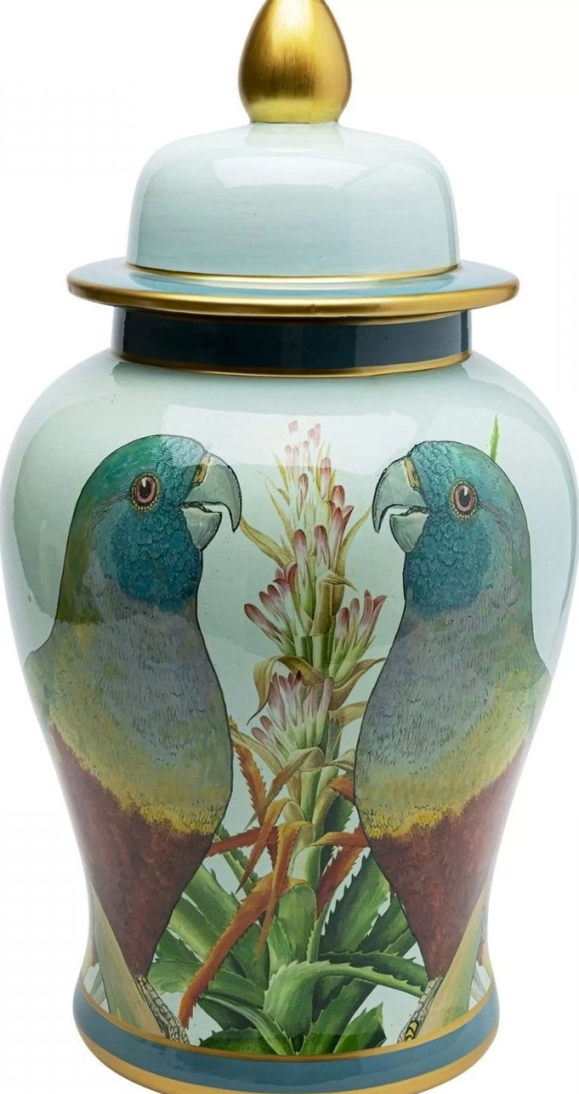 Shop Decoratiepot Parrot Couple 48Cm Opbergers