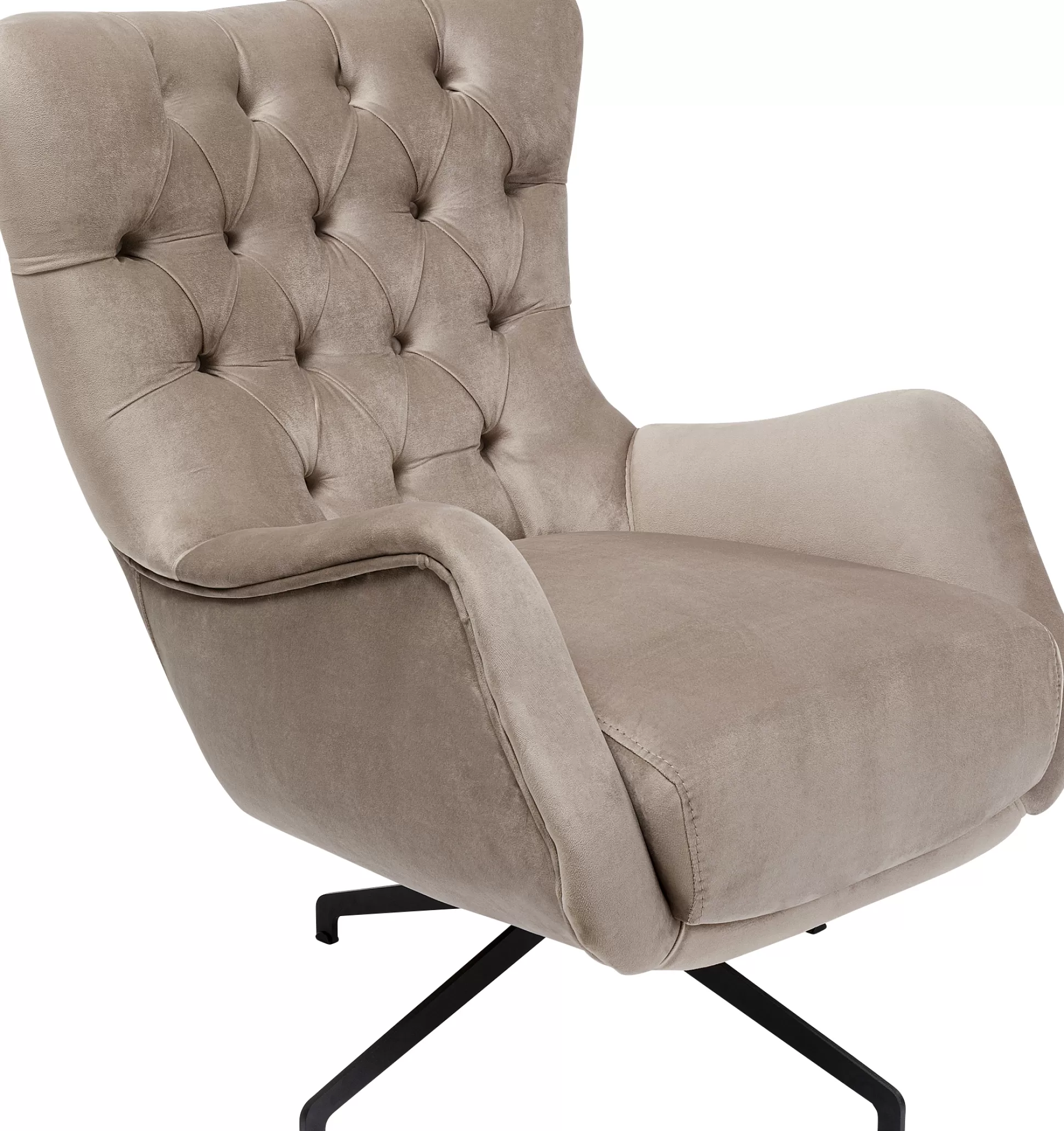 Best Sale Draaifauteuil Bellissima Velvet Beige Fauteuils