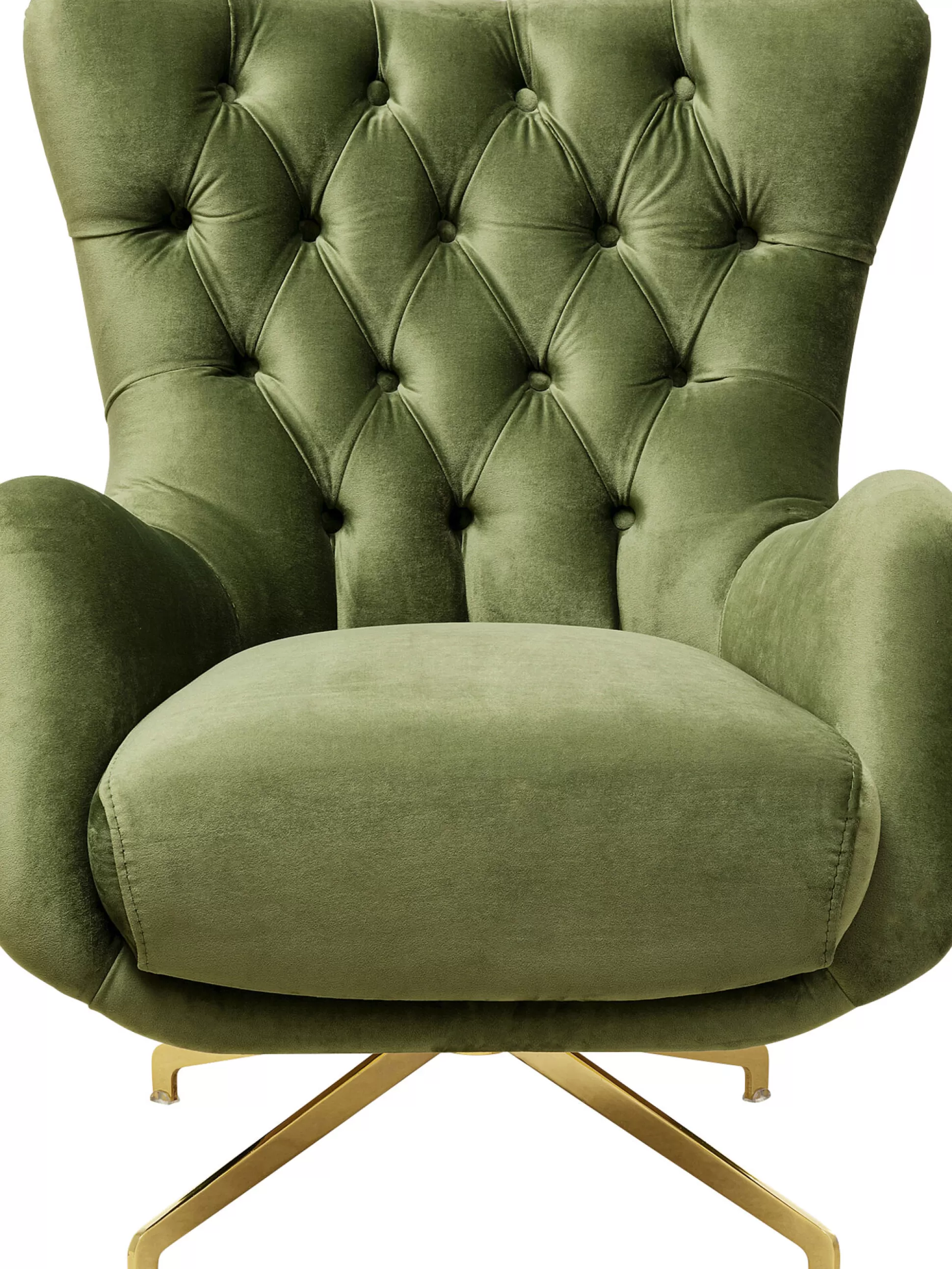 Best Draaifauteuil Bellissima Velvet Green Fauteuils