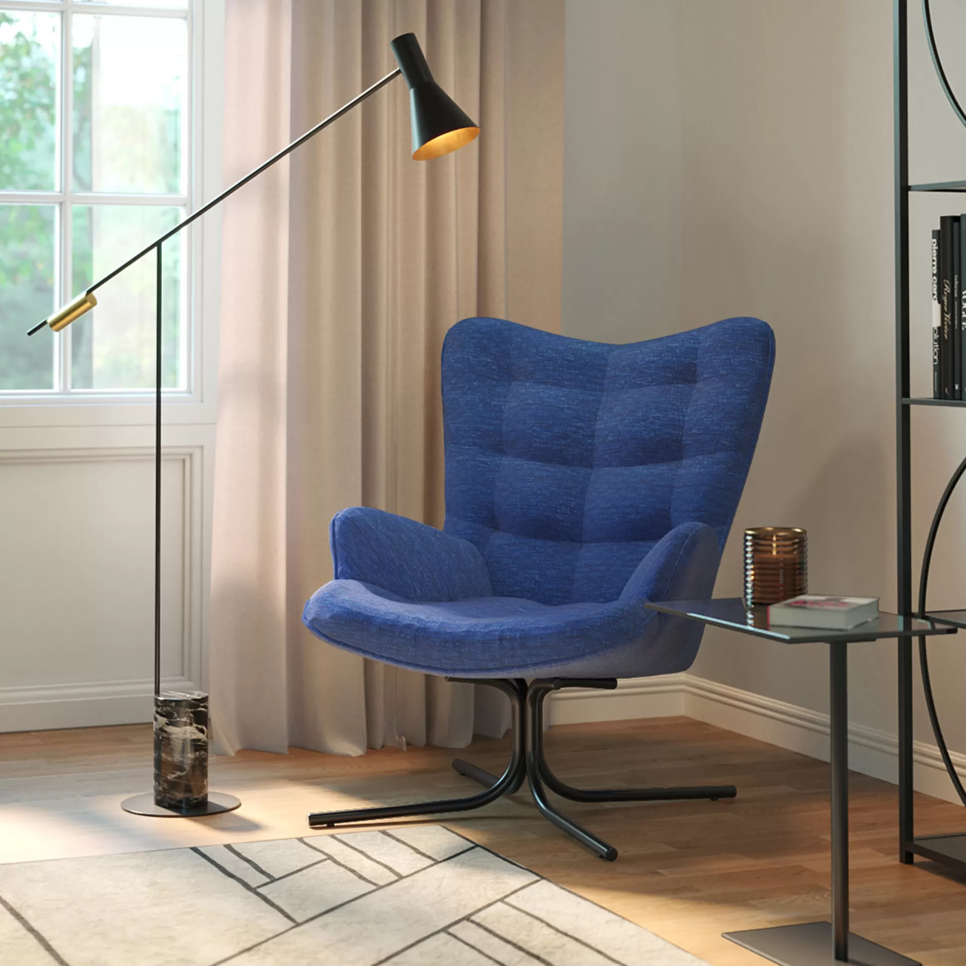 Hot Draaifauteuil Oscar Denim Fauteuils