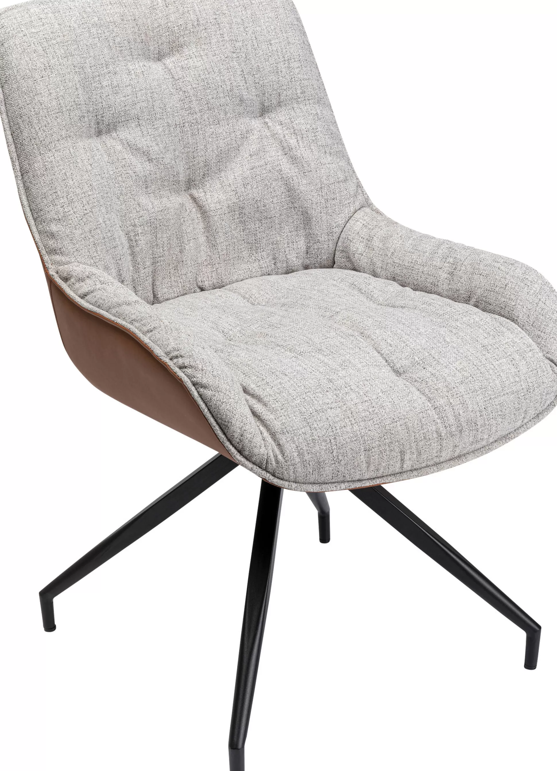 Cheap Draaistoel Lori Grey Brown Stoelen