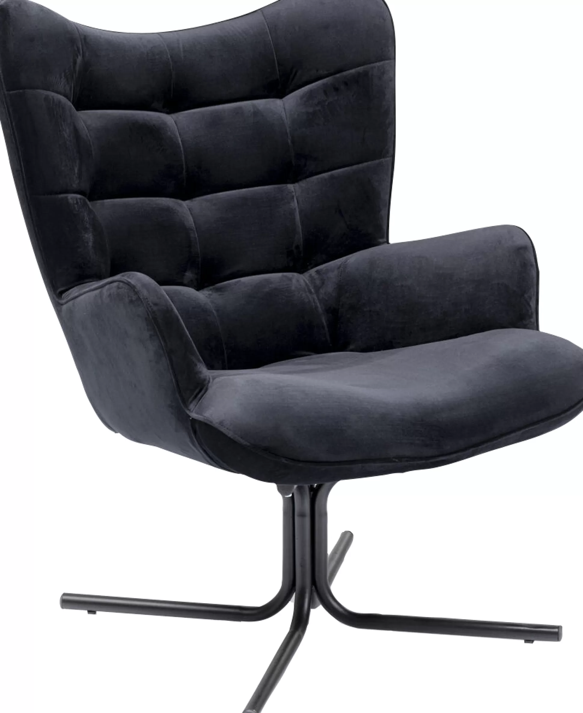 Store Draaistoel Oscar Velvet Black Fauteuils