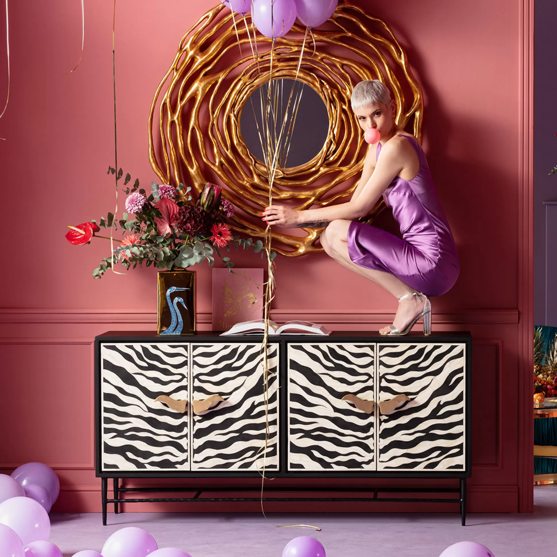 Discount Dressoir Zebra 160X80Cm Dressoirs