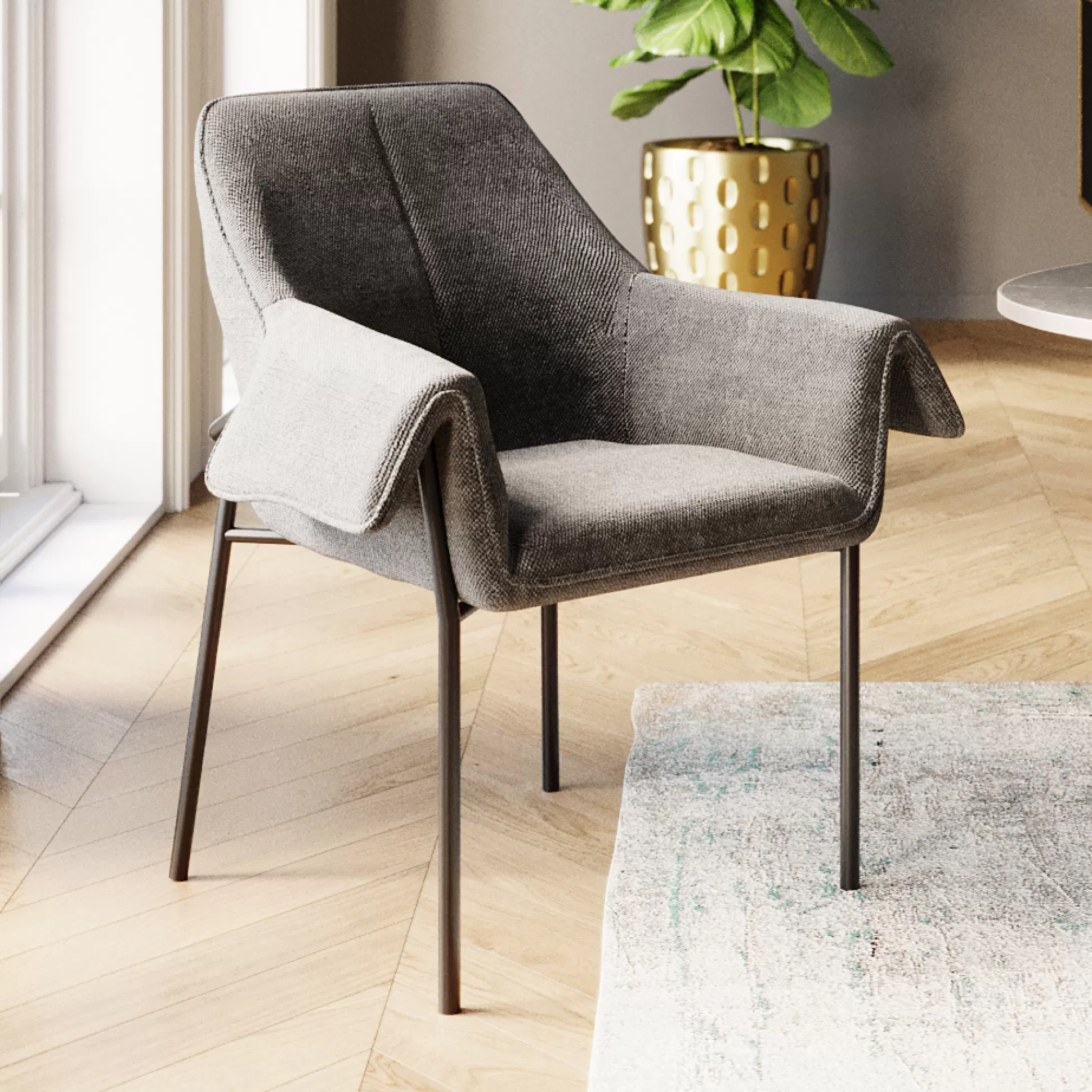 Online Eetkamerstoel Bess Grey Stoelen