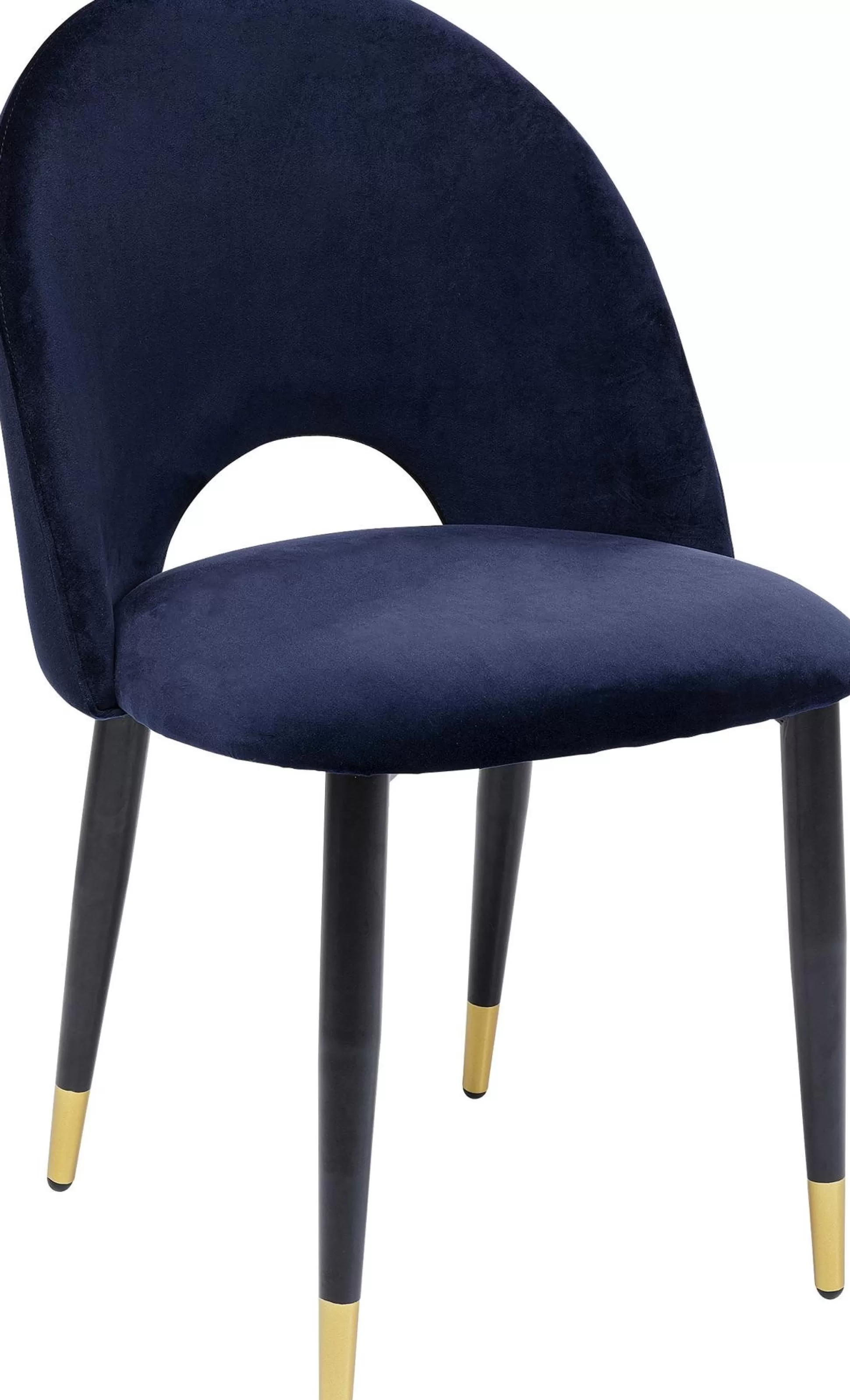 Store Eetkamerstoel Iris Fluweel Blauw (Set Van 2) Stoelen