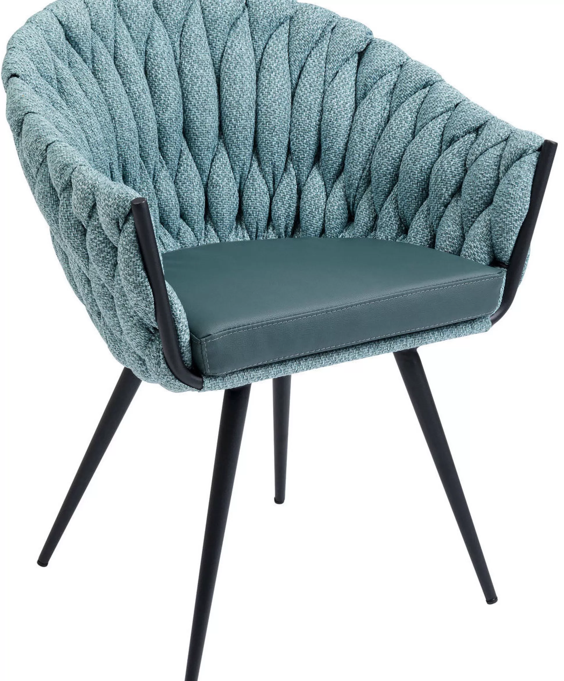 Clearance Eetkamerstoel Knot Petrol-Blauw Stoelen