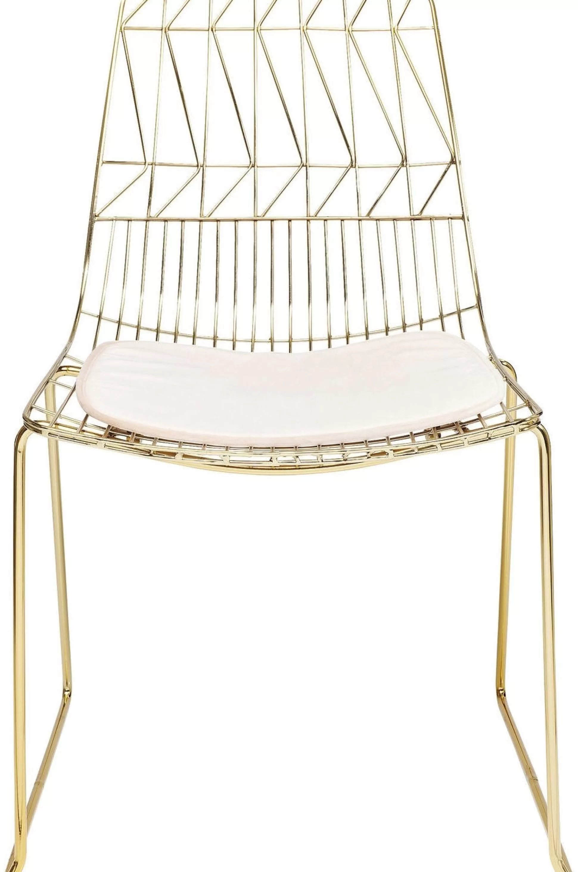 Clearance Eetkamerstoel Solo Creme Goud Stoelen