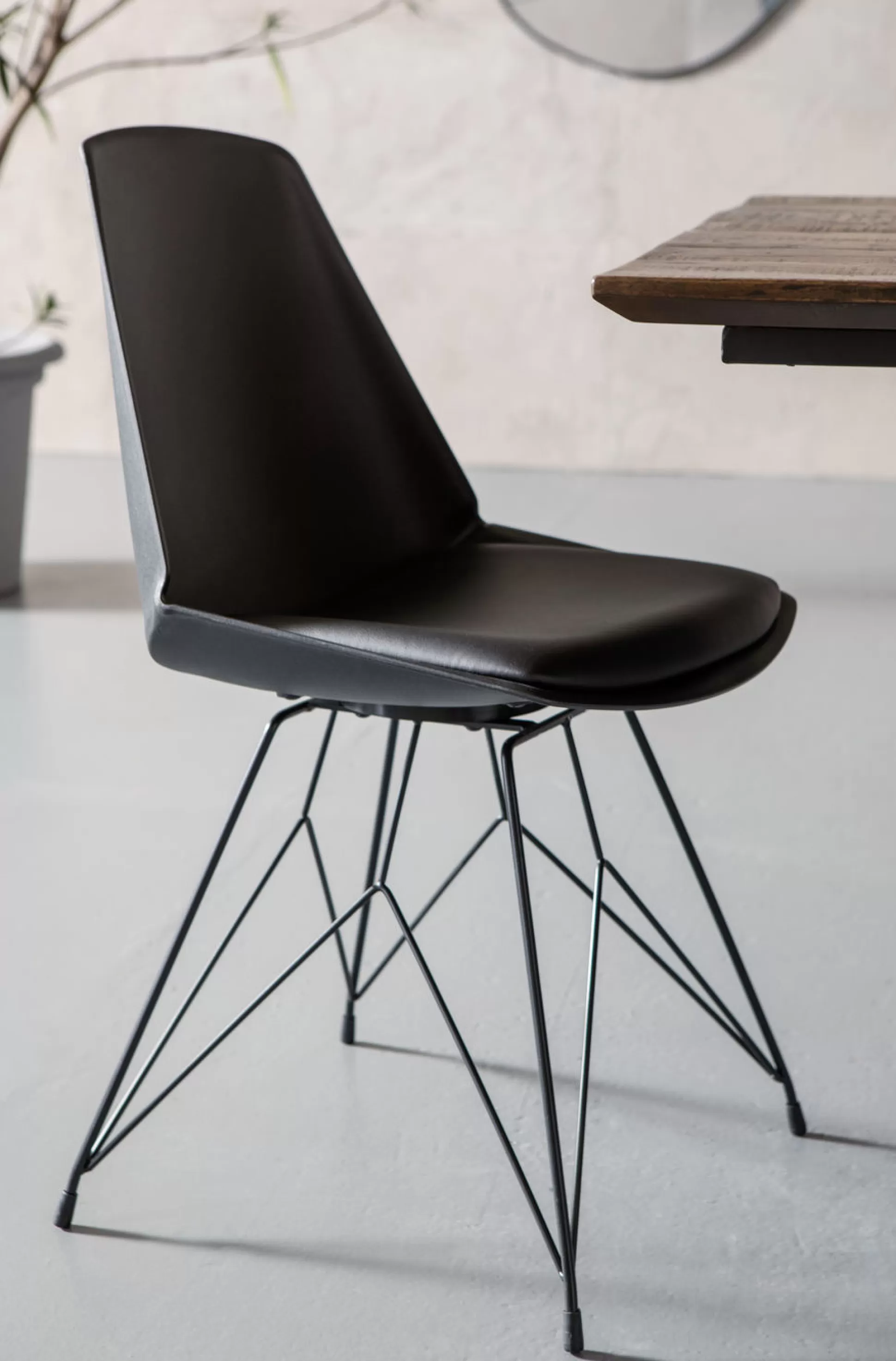 Shop Eetkamerstoel Wire Zwart Stoelen