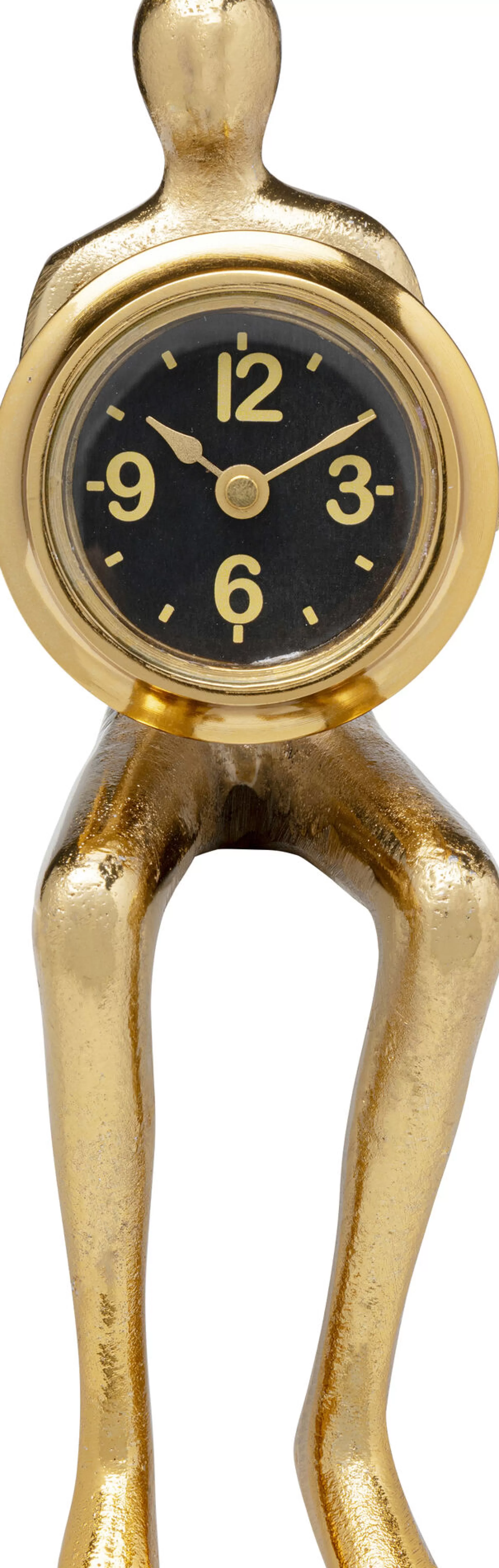 Best Sale Eettafel Clock Sitting Man Gold 8X27Cm Klokken