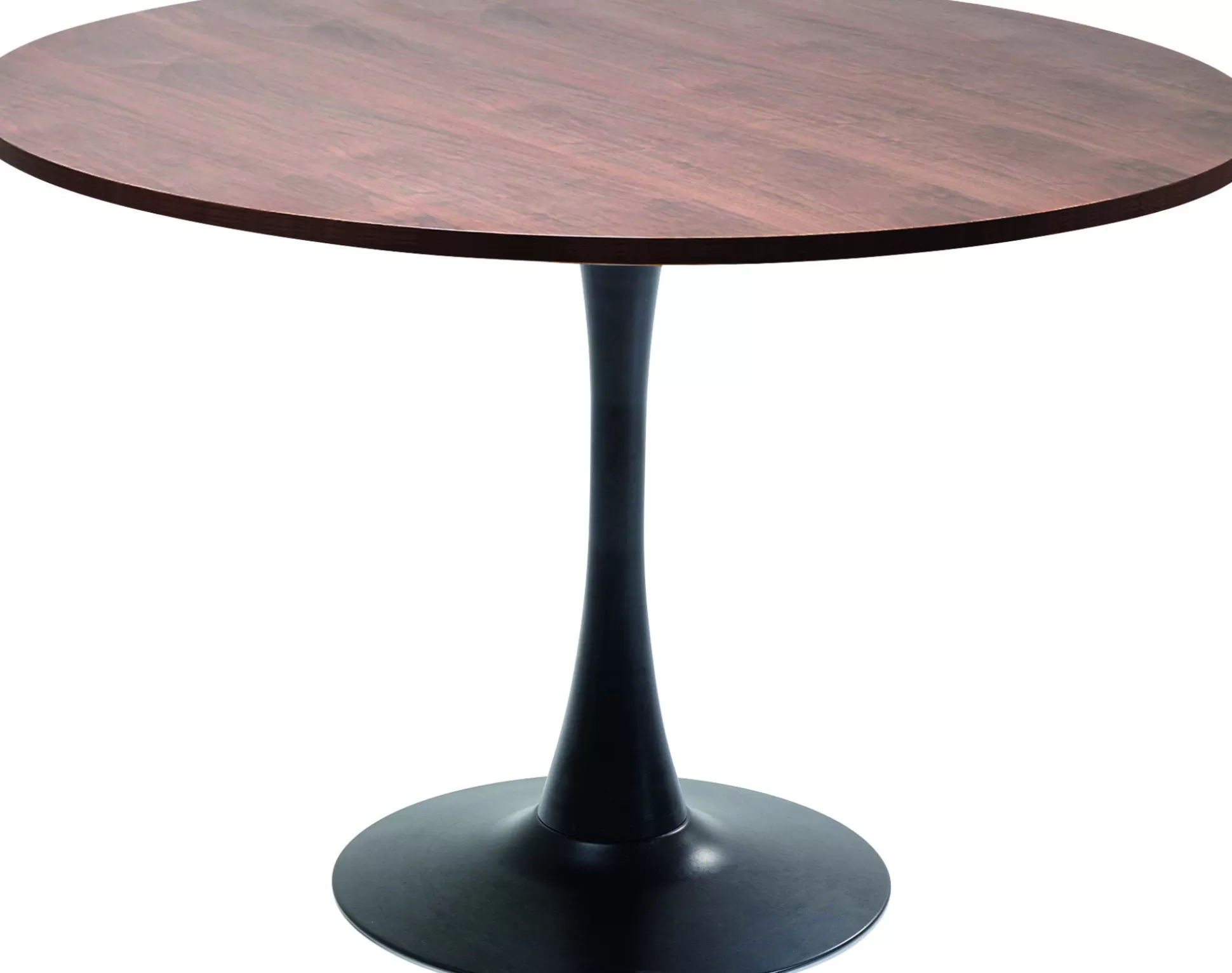 Online Eettafel Schickeria Walnut Print Black O110Cm Eettafels