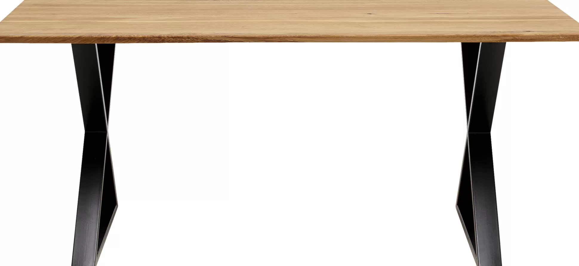 Shop Eettafel Symphony Oak Cross Black 180X90Cm Eettafels