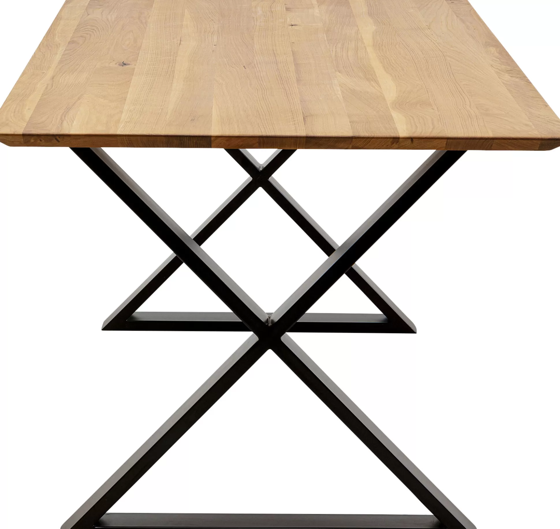 Shop Eettafel Symphony Oak Cross Black 180X90Cm Eettafels