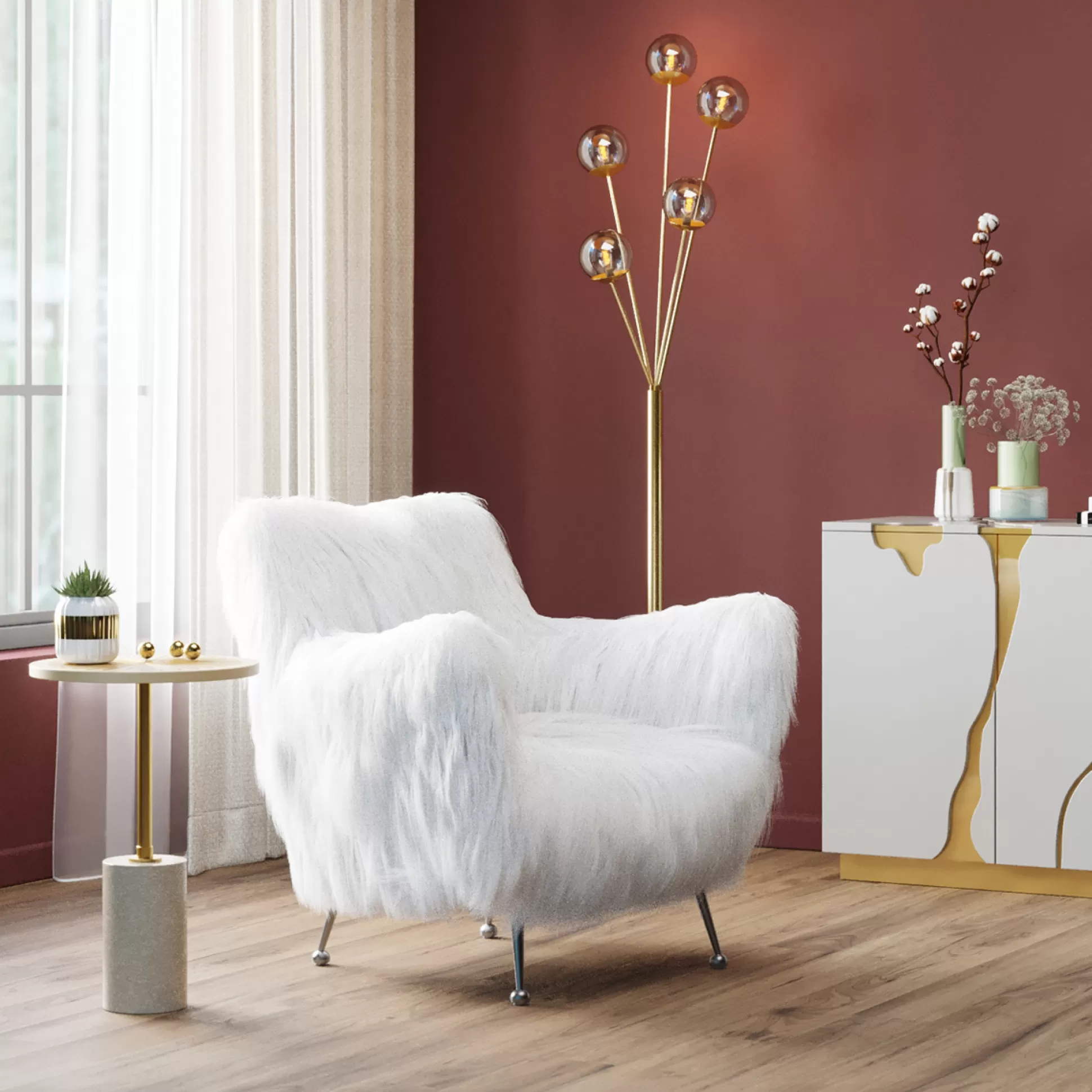 Discount Fauteuil Goldfinger Wit Fauteuils