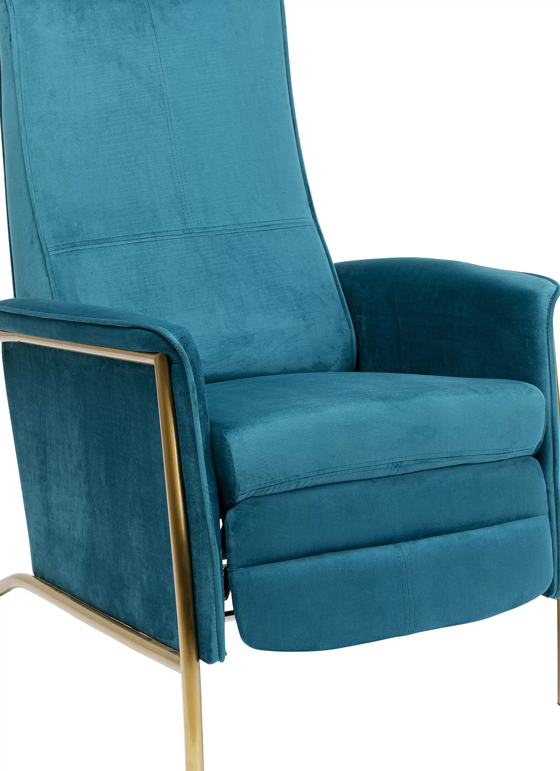 Sale Fauteuil Lazy Fluweel Blauw Fauteuils