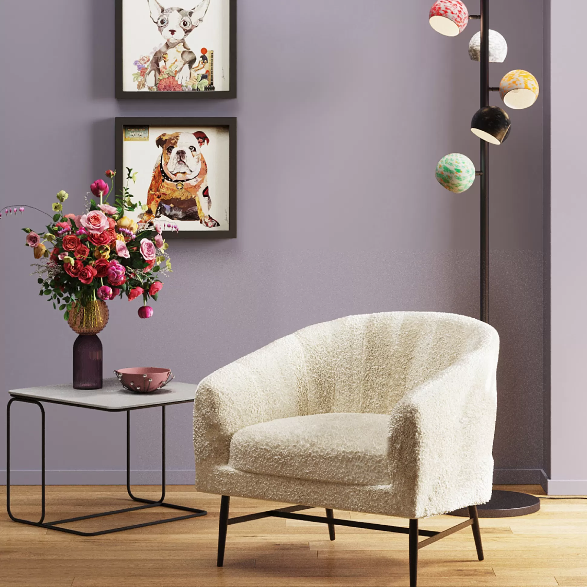 Store Fauteuil Marylin White Fauteuils