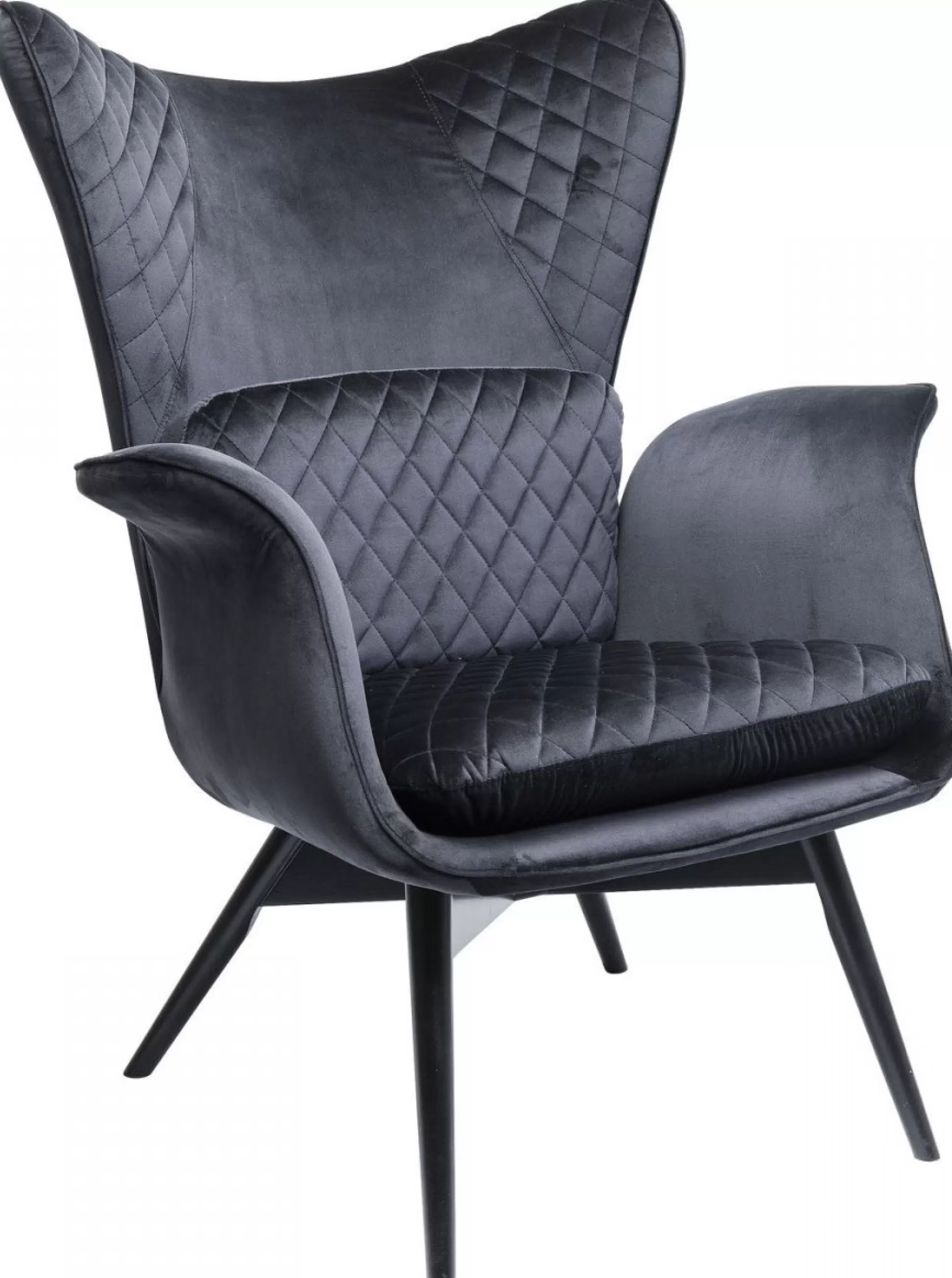 Best Fauteuil Tudor Fluweel Zwart Fauteuils