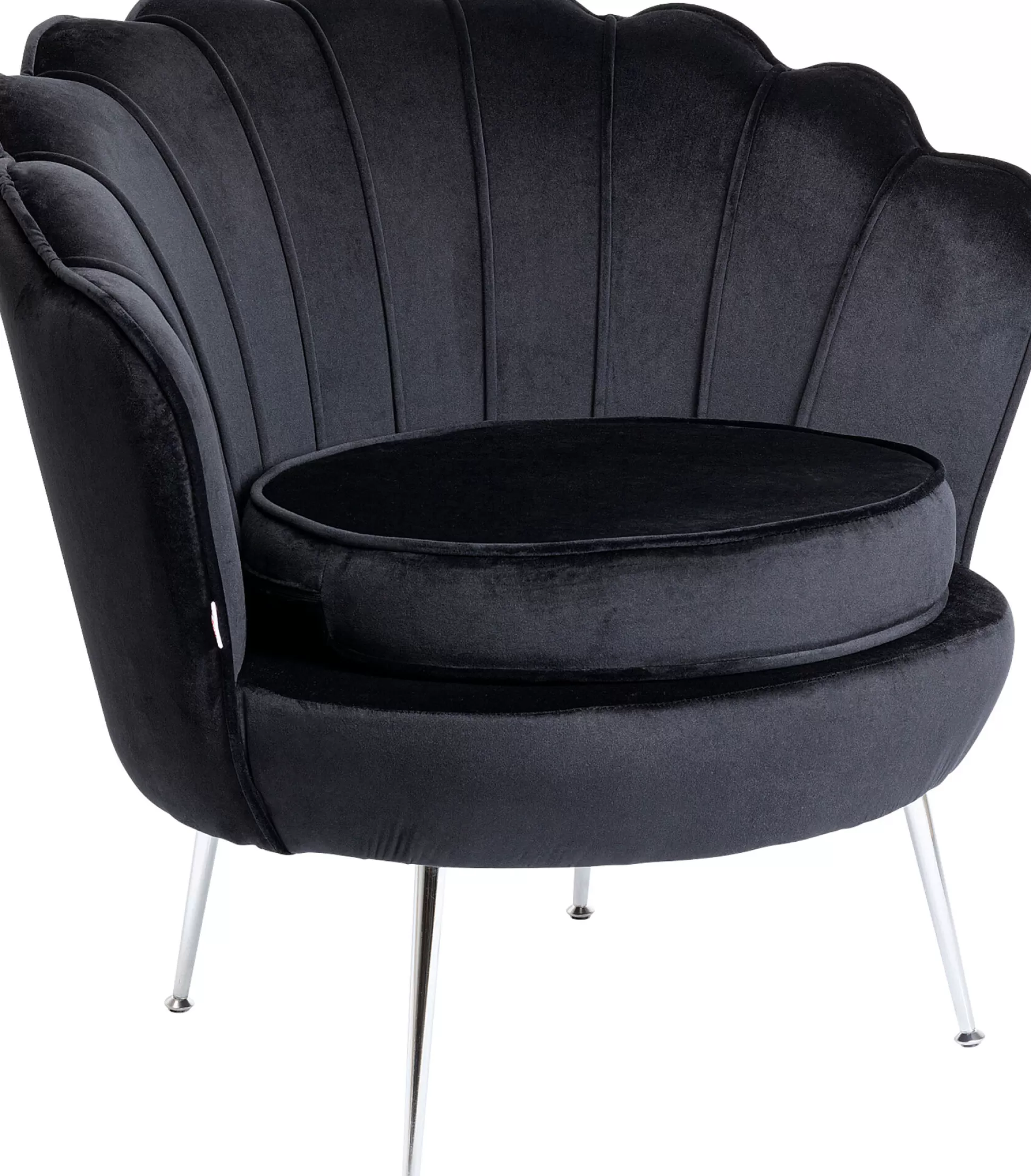 Shop Fauteuil Water Lily Chrome Black Fauteuils