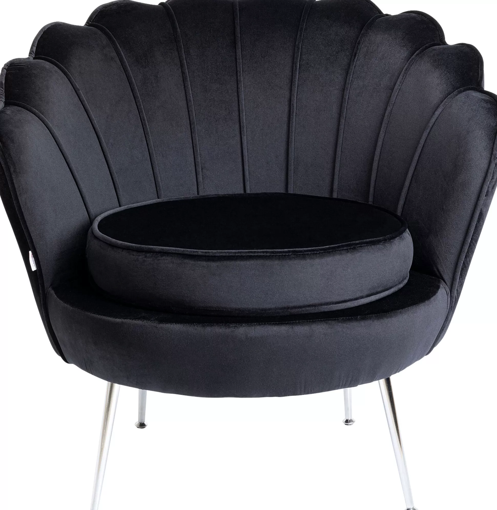 Shop Fauteuil Water Lily Chrome Black Fauteuils