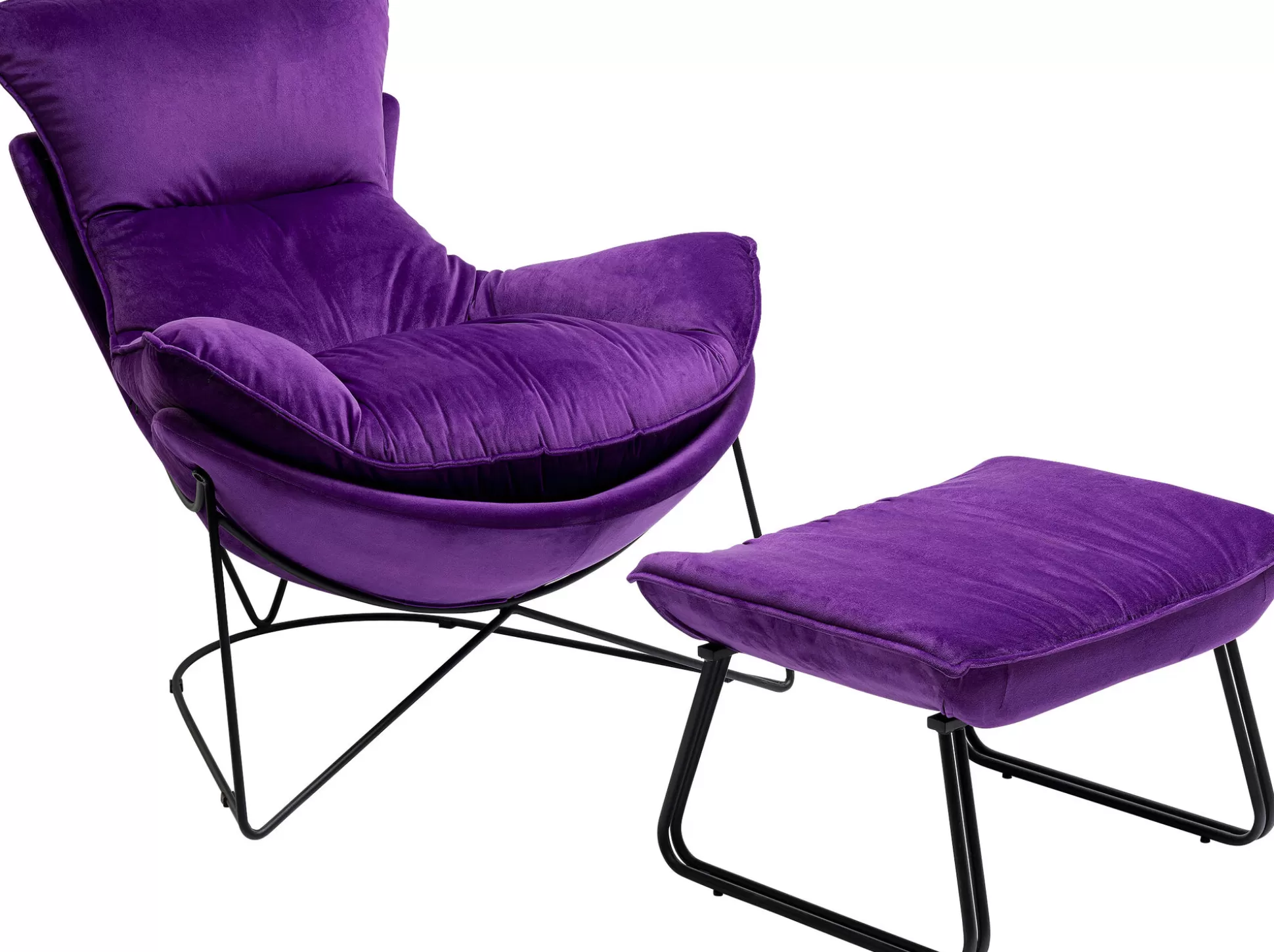 Online Fauteuil With Kruk Snuggle Purple (2-Delig) Fauteuils